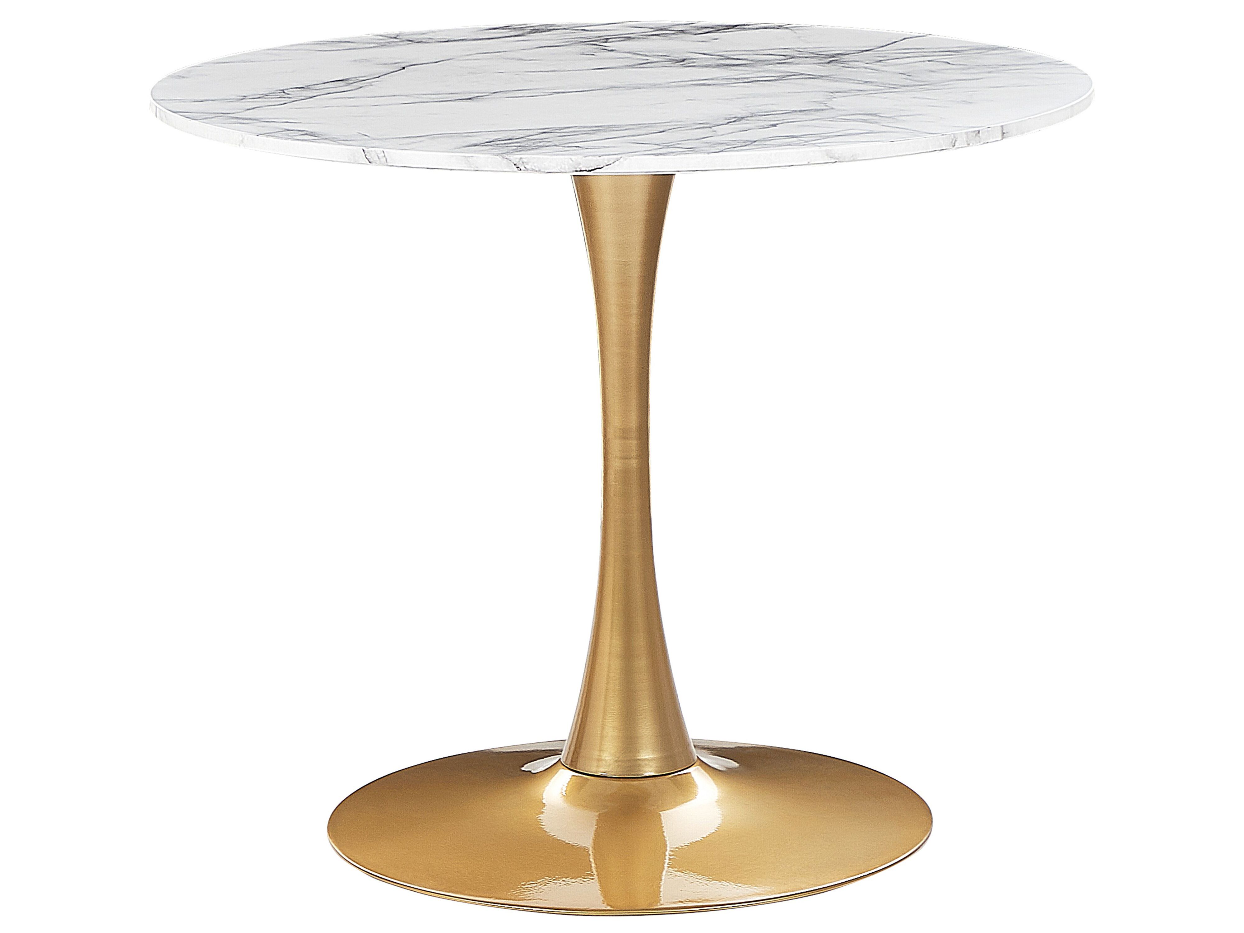 Dining Table BOCA Marble/ Gold 90 cm 90 cm