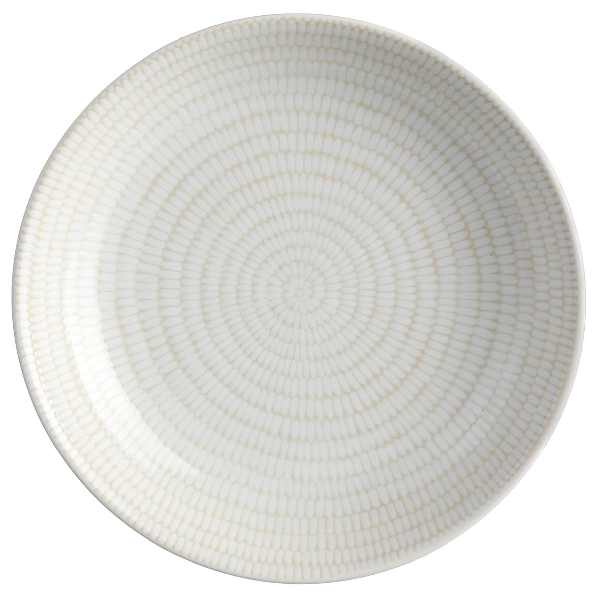 Deep plate "Rice" D.20.5 cm, White