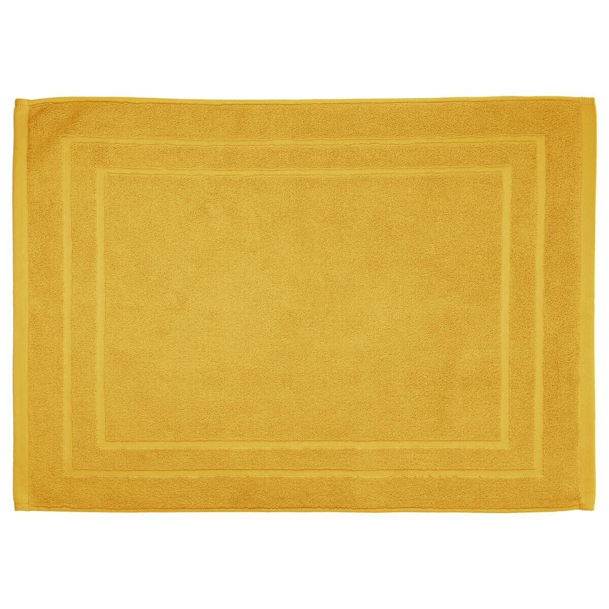 Bath mat, cotton Mustard yellow, 50x70 cm, 700 g/m&sup2;