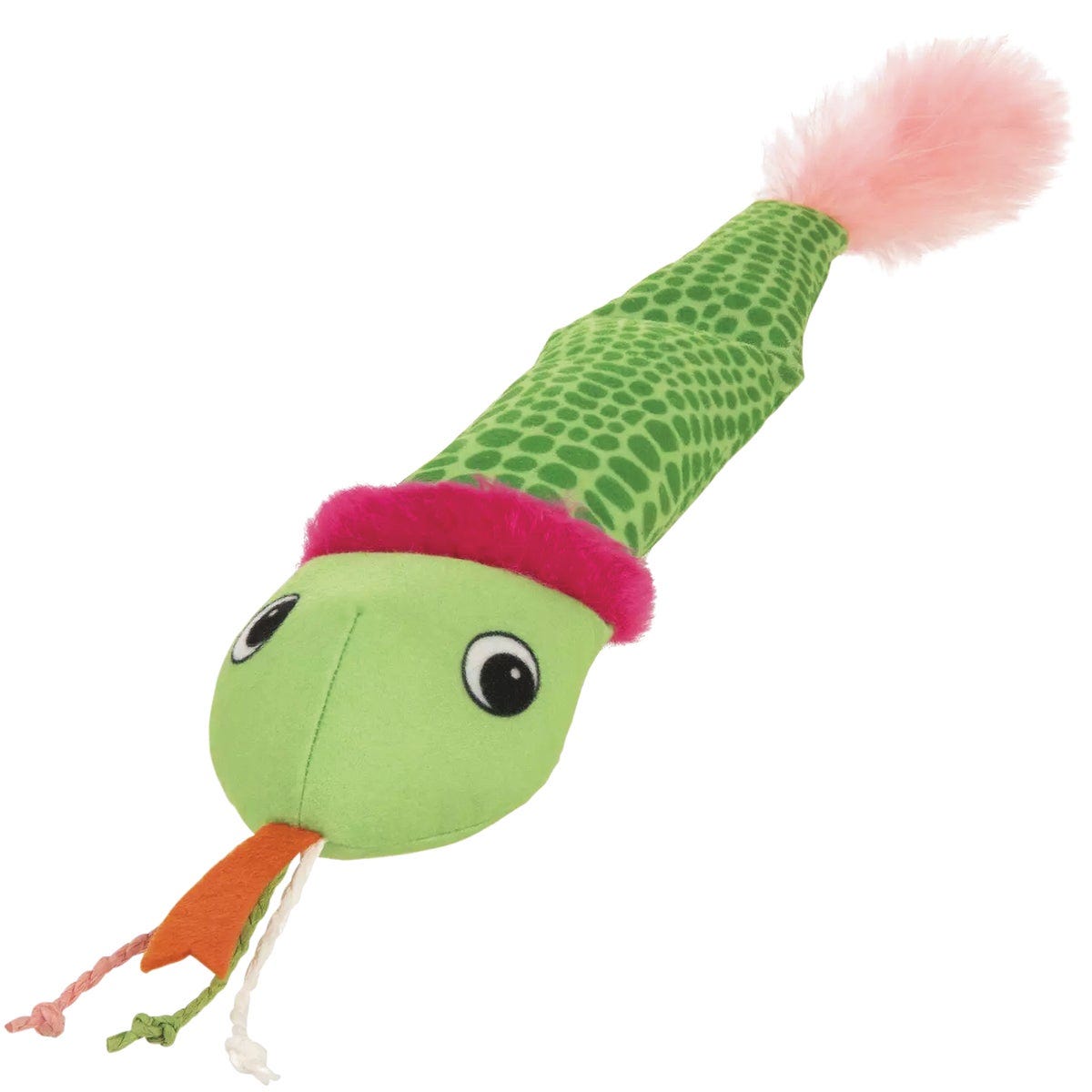SmartyKat Crinkle Creeper Crinkle Plush Snake Kicker Catnip Cat Toy