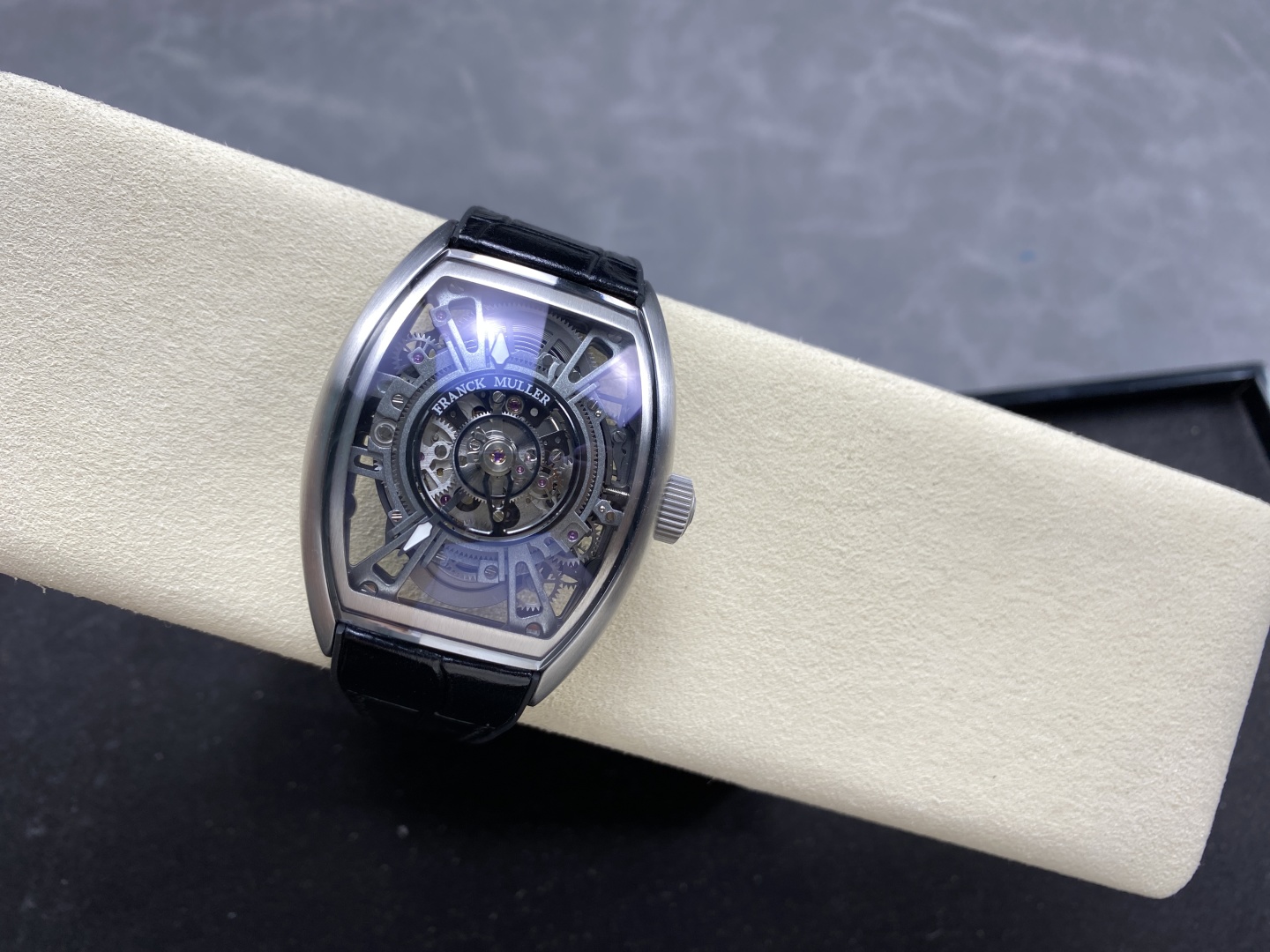 Franck Muller Curvex CX Grand Central Tourbillon Skeleton Luxury Replica Watches Men s 36x53mm - Top club