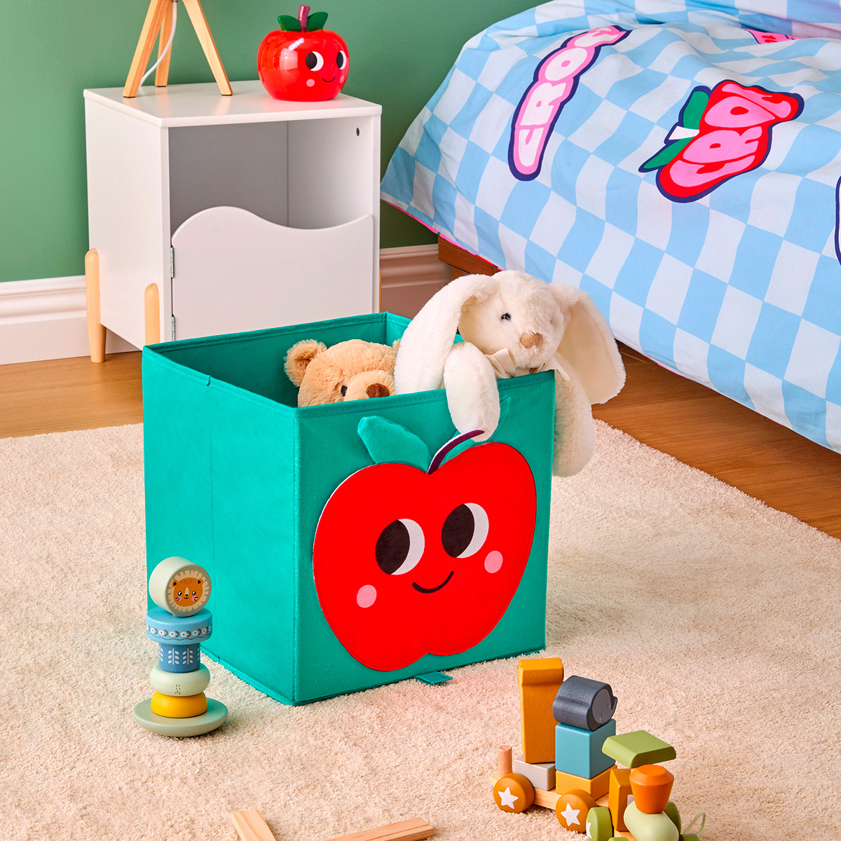 Velvet storage box "Pomme d'amour" Atmosphera x Cha Cha Pop