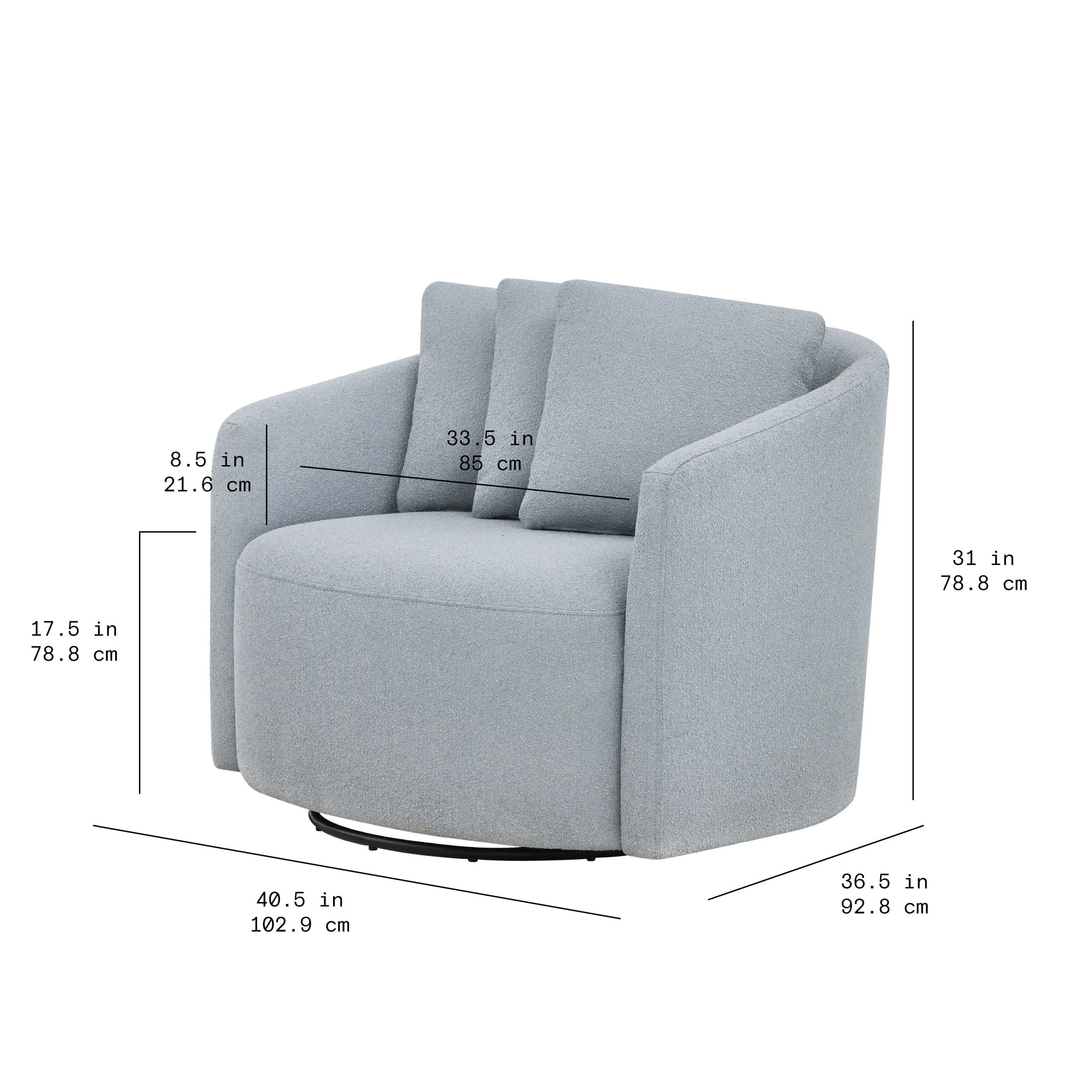 Beautiful Drew Accent Chair by Drew Barrymore, Cream Boucle - Image 62