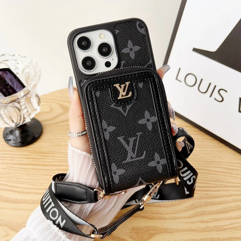 Lou GG Card Holder Chain iPhone Case - Wholesale & Influencer