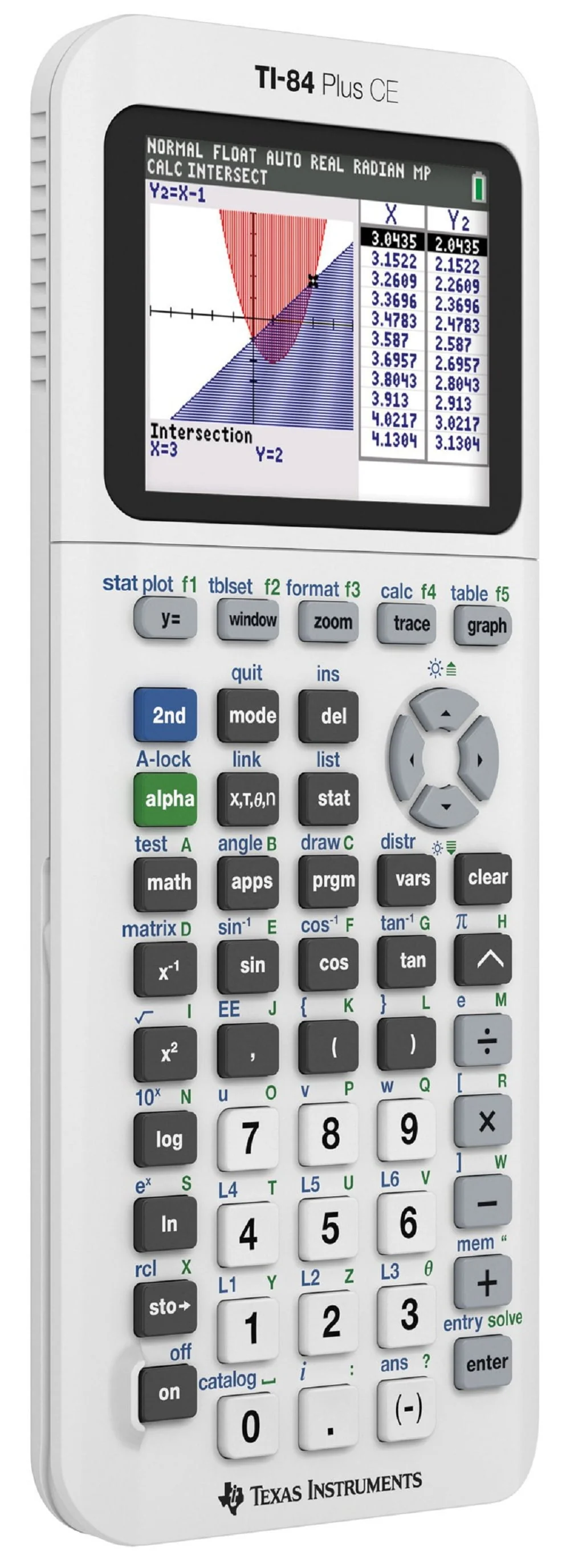 Texas Instruments TI-84 Plus CE Graphing Calculator, White - Image 3