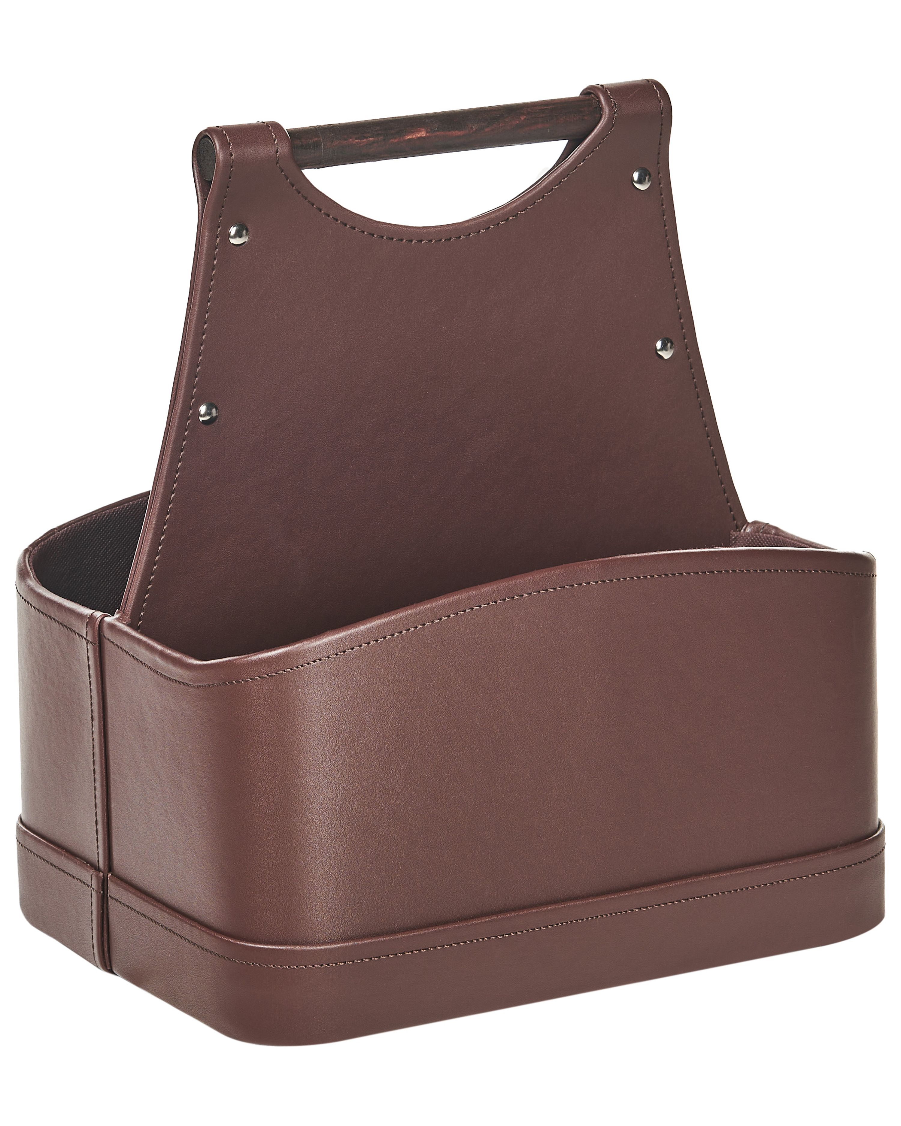 Basket URUK Faux Leather Brown