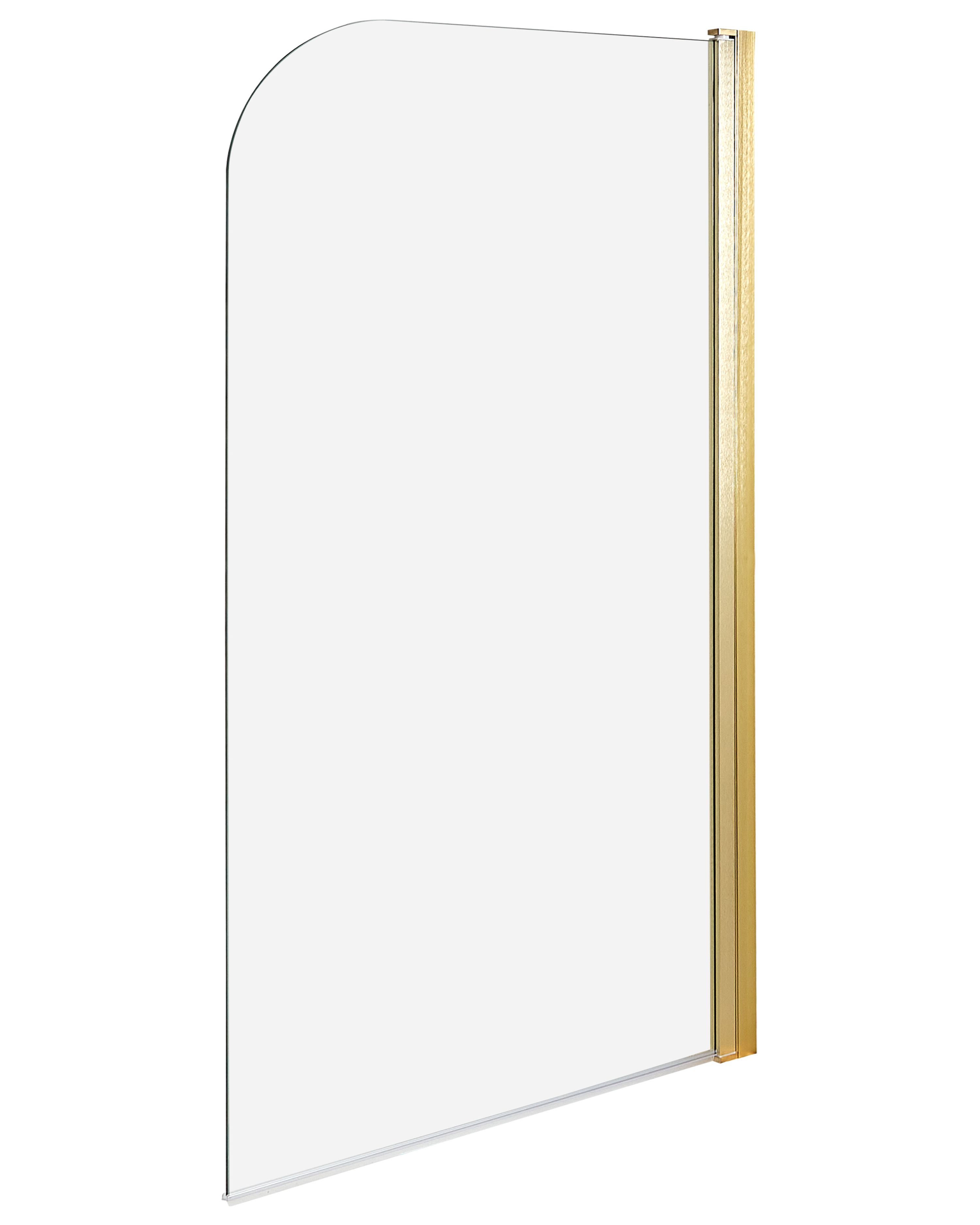 Shower Bath Screen LAPAN 1400 x 800 mm Gold