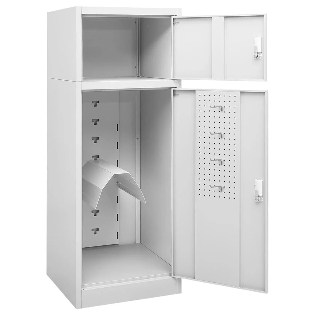 vidaXL Saddle Cabinet Steel Storage Rack Tack Locker Furniture Multi Colors - Image 15