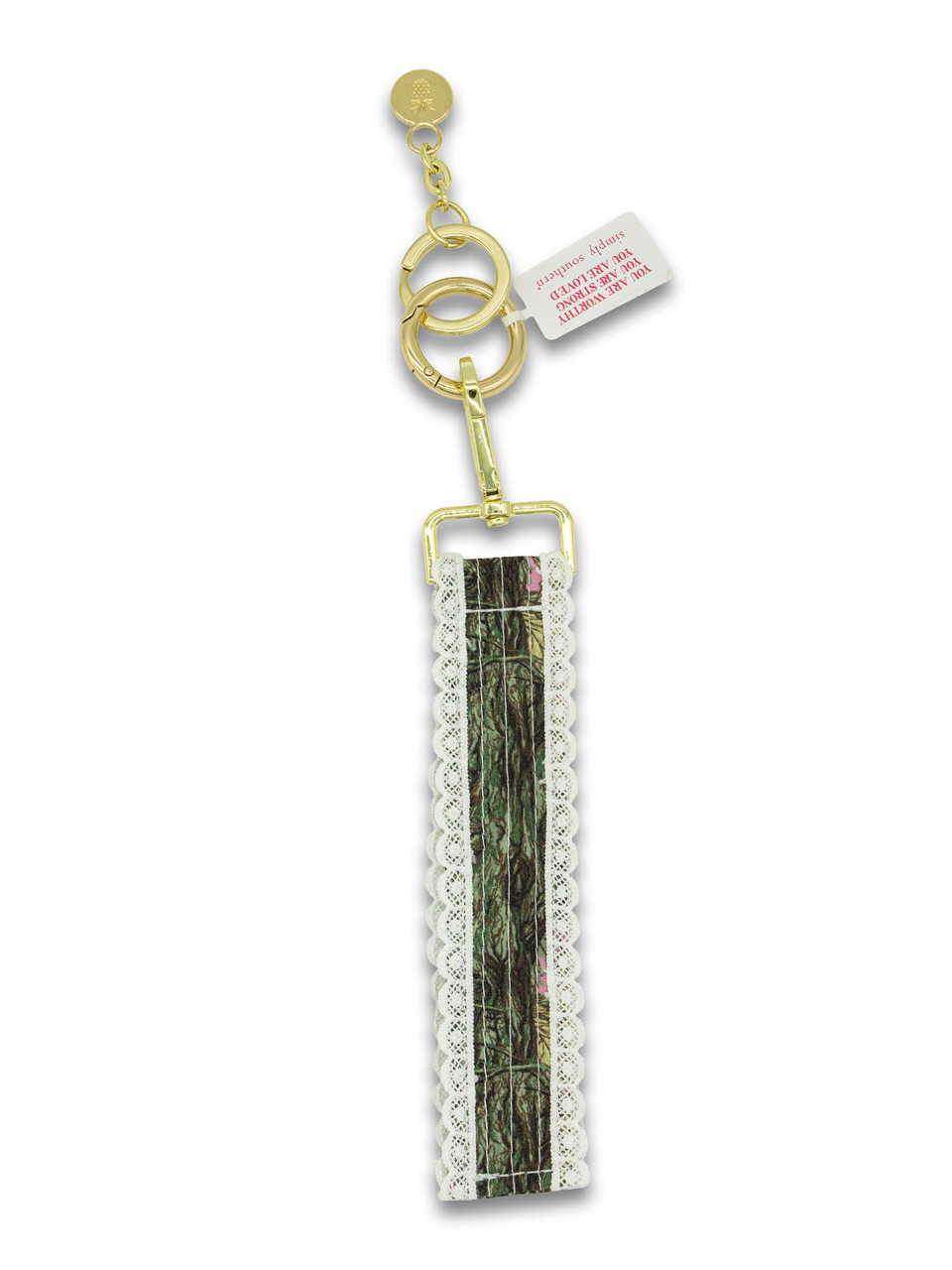 0126-KEYFOB-LACE-PNKCAMO - Simply Southern Outlet