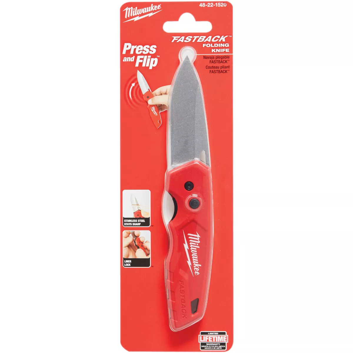Milwaukee FASTBACK 2-3/4 In. Folding Pocket Knife