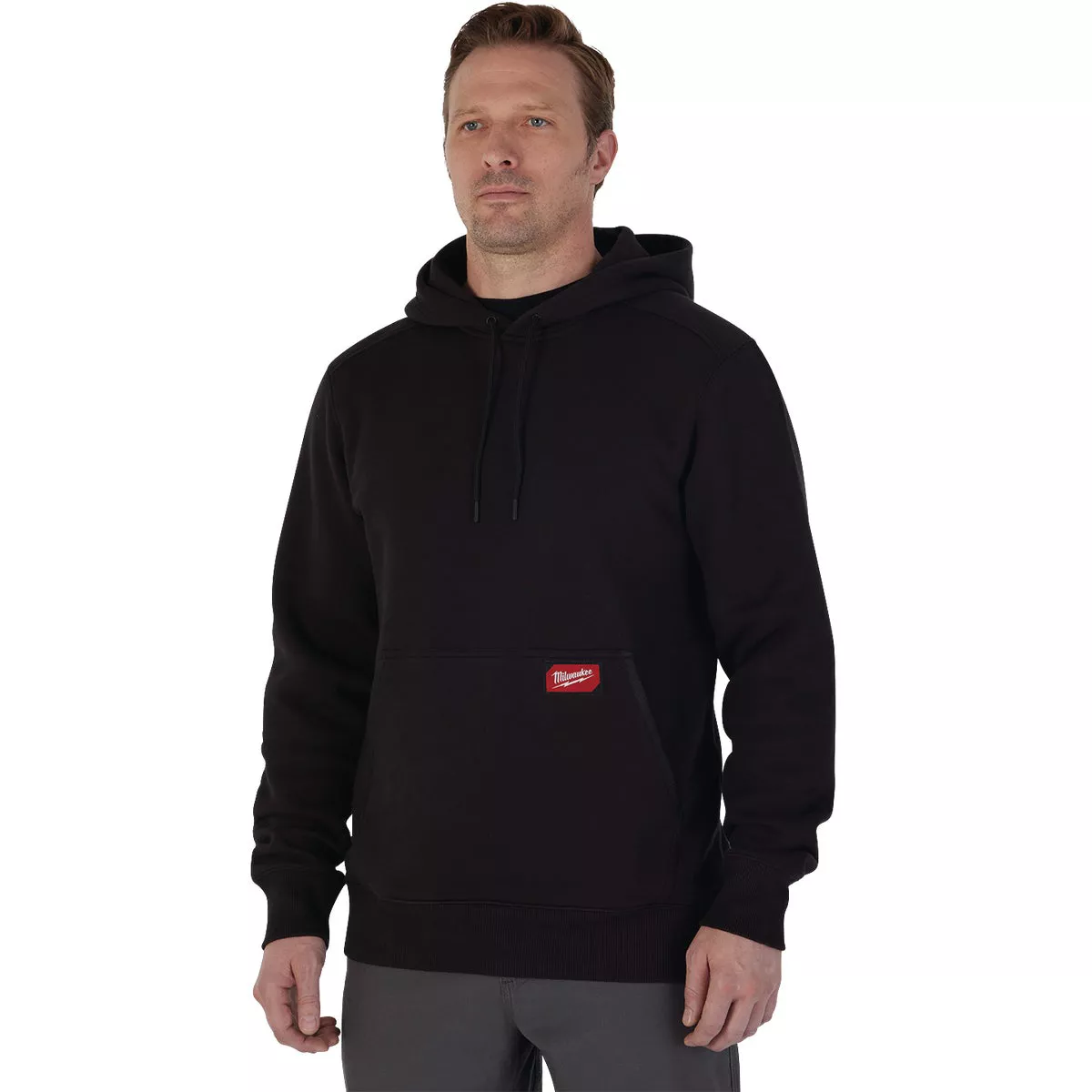 Milwaukee FREEFLEX Medium Black Midweight Pullover Hooded Sweatshirt