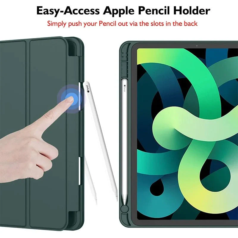 LEATHER FRESH SUMMER THEME PATTERN APPLE IPAD CASE WITH PENCIL HOLDER - Wholesale & Influencer