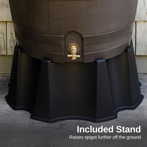 50 Gallon Rain Barrel With Brass Spigot And Flat-Back Design - Image 29 50 Gallon Rain Barrel With Brass Spigot And Flat-Back Design - Image 29