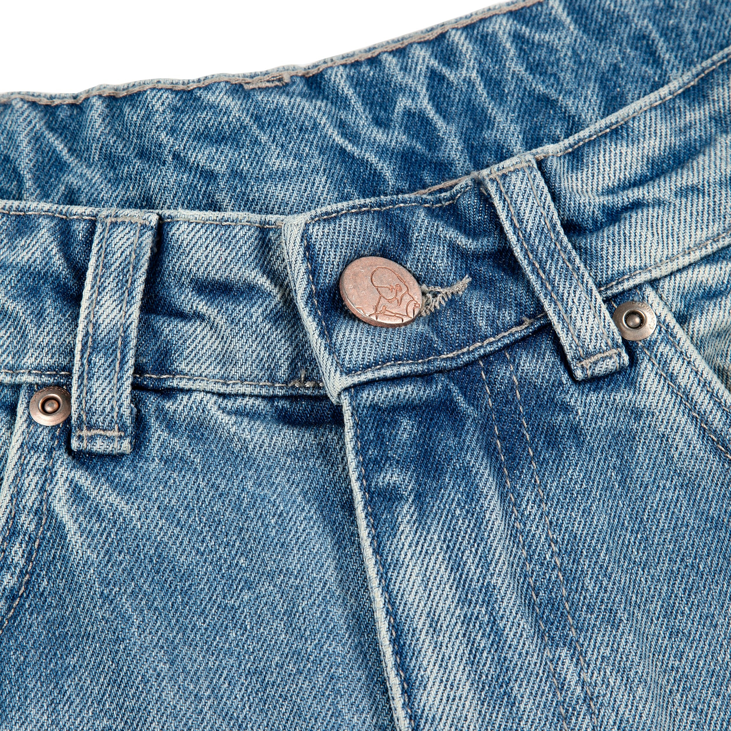 "lotus" Jorts blue