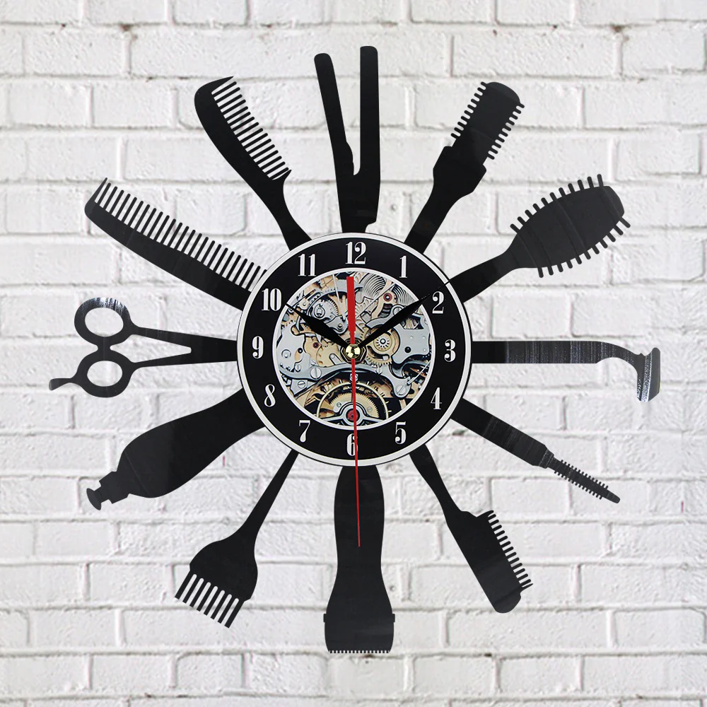 Hair Beauty Salon Wall Clock
