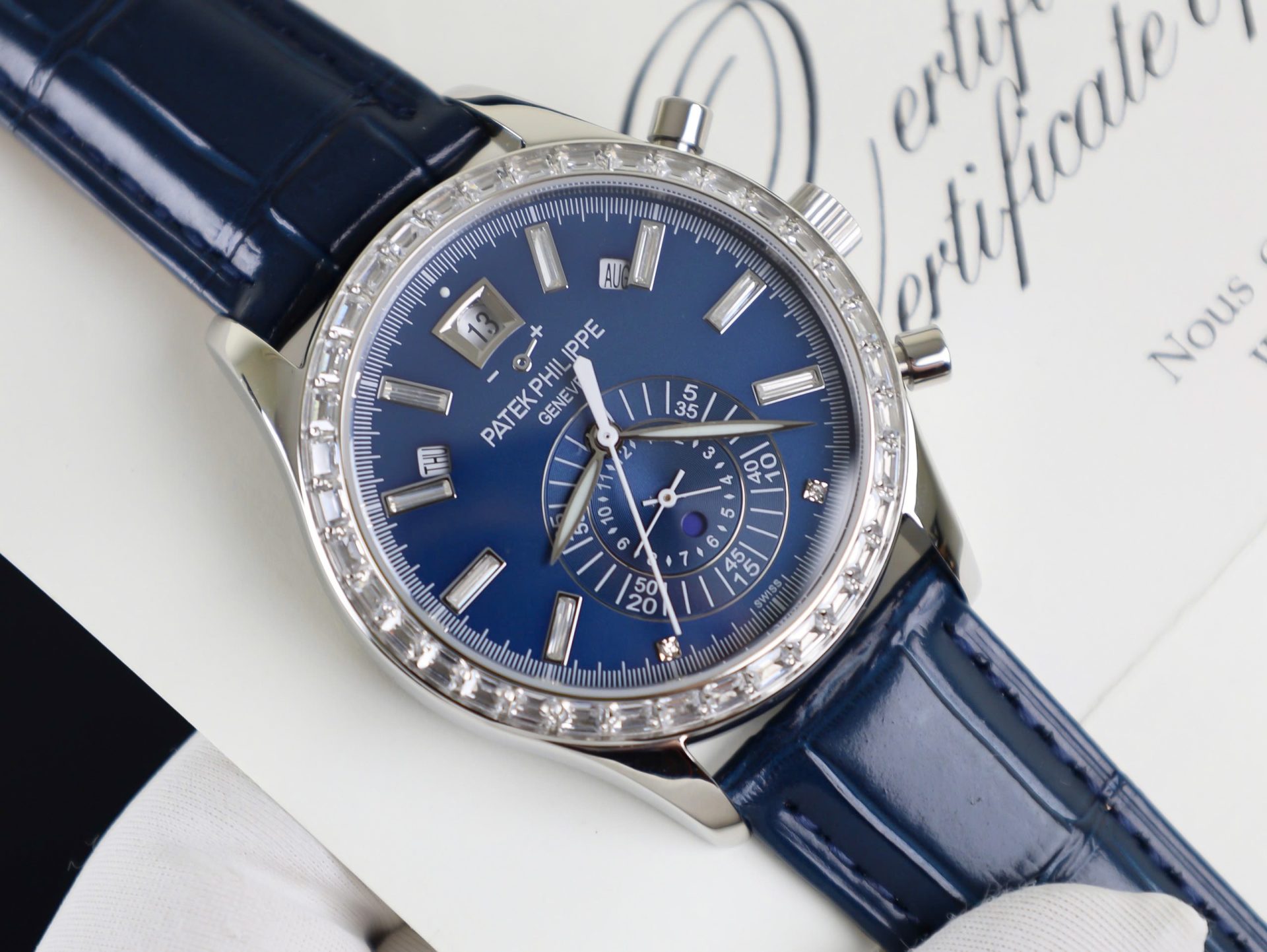 Patek Philippe Fake Watch Complications 5961P Dial Blue TW Factory 40.5mm - Top club