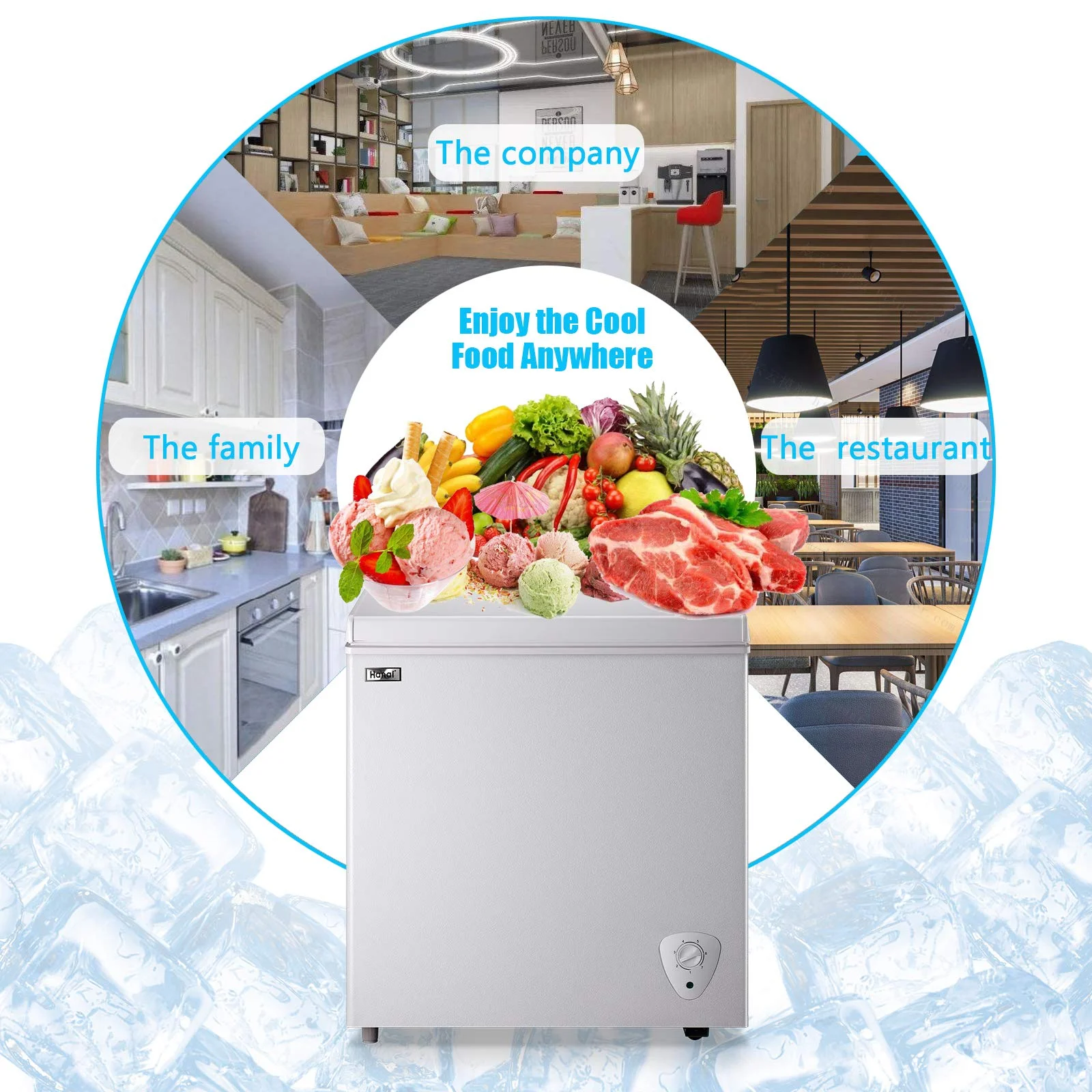 WANAI 3.5 Cu.ft Freezer, Chest Freezer, Deep Freezer with Top Open Door - Image 15