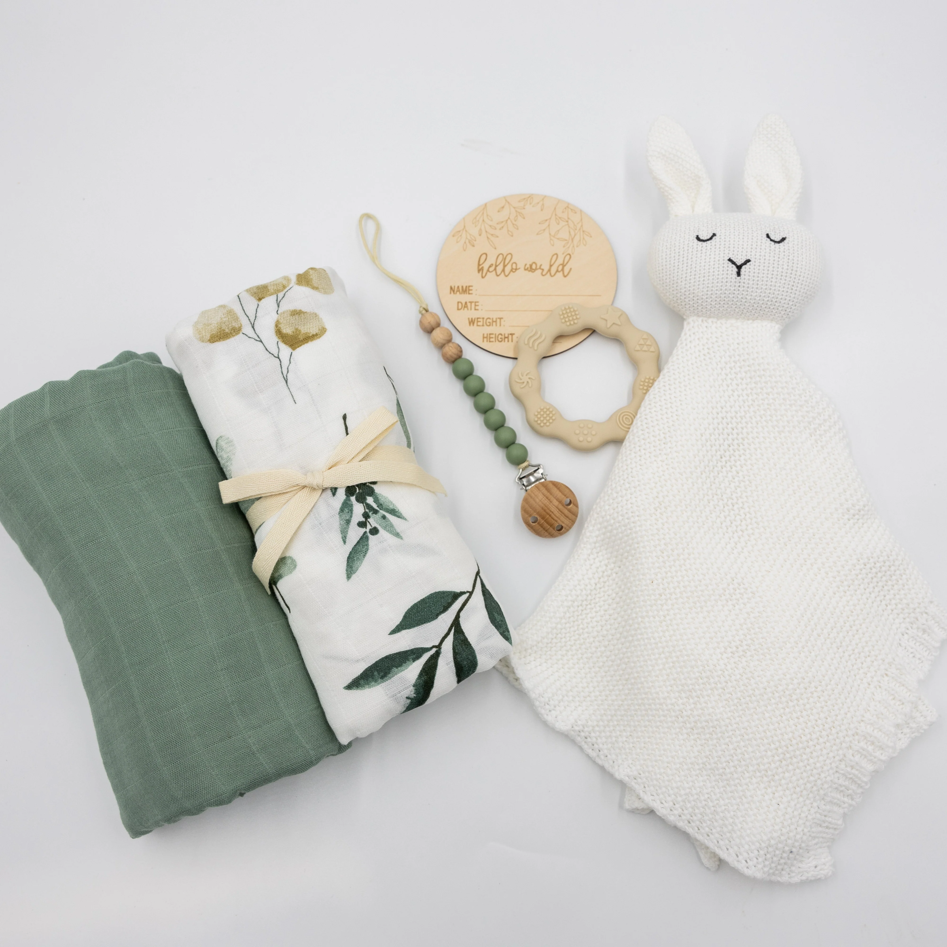 Bowzoom Geschenkset groß Eukalyptus Hase