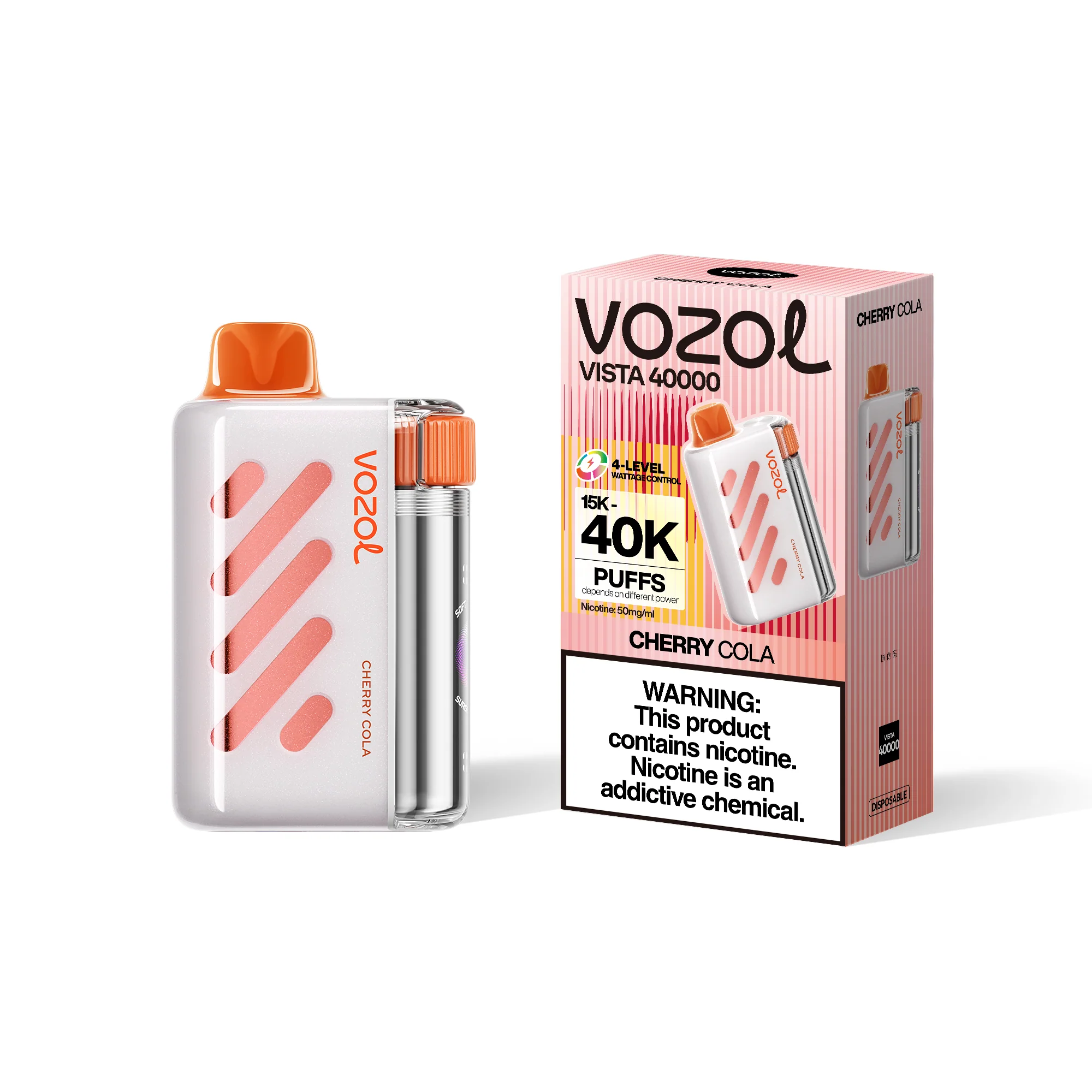VOZOL VISTA 40K jednorazowy e-papieros (wszystkie smaki)