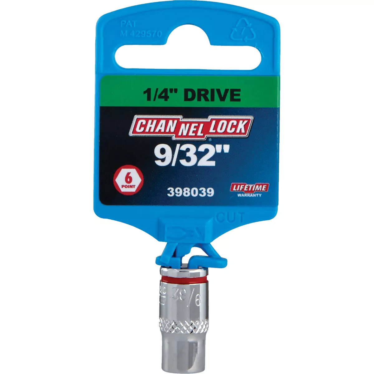 Channellock 1/4 In. Drive 9/32 In. 6-Point Shallow Standard Socket