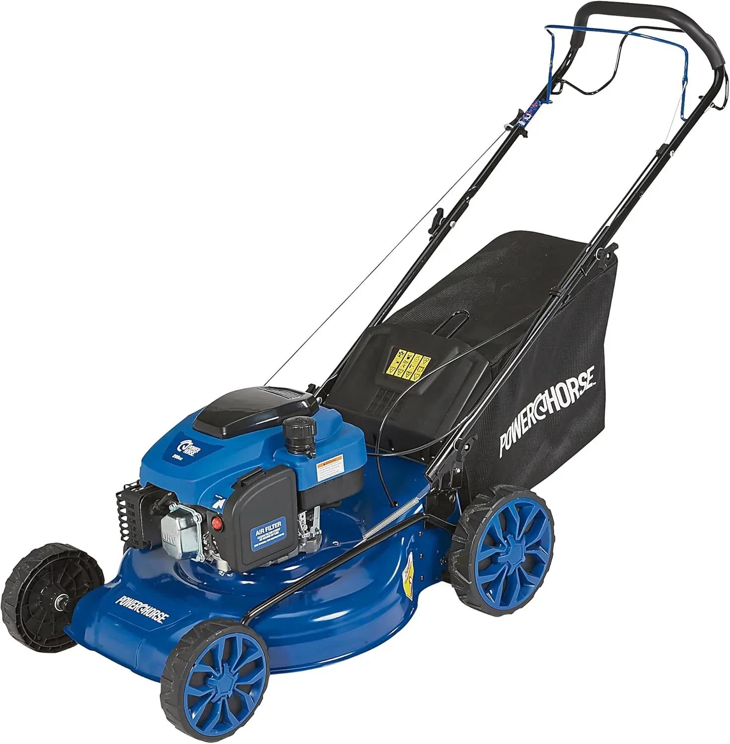 Powerhorse 21-Inch 3-In-1 Self-Propelled Gas Lawn Mower, 200cc 4-Stroke OHV Engine - DM53S-N-D200 - Image 9 Powerhorse 21-Inch 3-In-1 Self-Propelled Gas Lawn Mower, 200cc 4-Stroke OHV Engine - DM53S-N-D200 - Image 9
