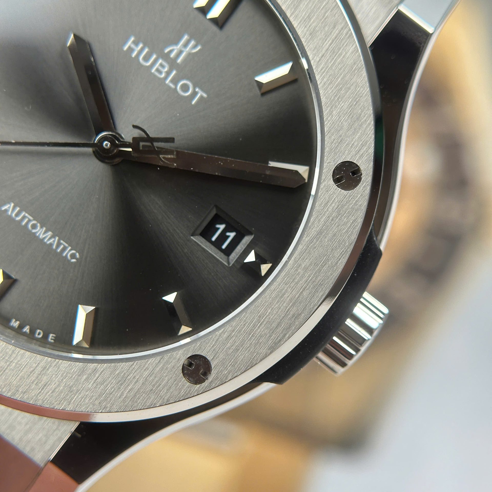 Hublot Classic Fusion Titanium Copies Watches Gray Dial Weight 84 Grams Super Light JJZ Factory 42mm - Top club