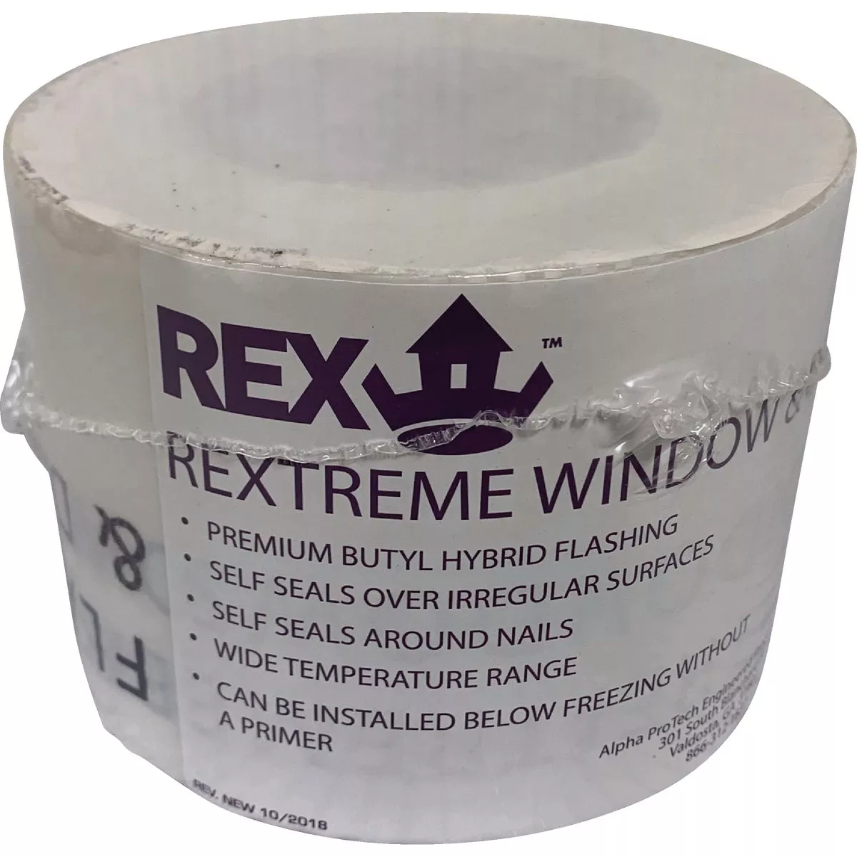 REXTREME 6 In. x 75 Ft. Butyl-Hybrid Window & Door Flashing Tape
