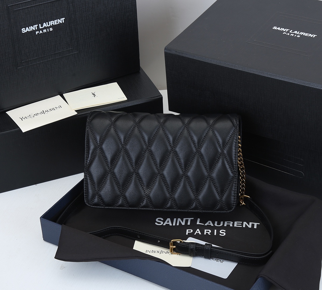 Replica Ysl Becky Chain Wallet In Quilted Lambskin 19441:1High-quality replica