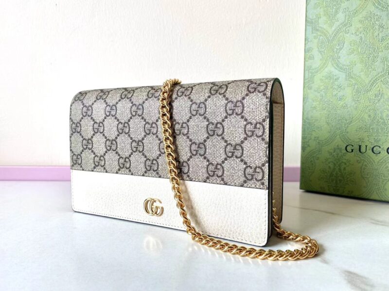 Replica Gucci GG Marmont Chain Bag White1:1High-quality replica