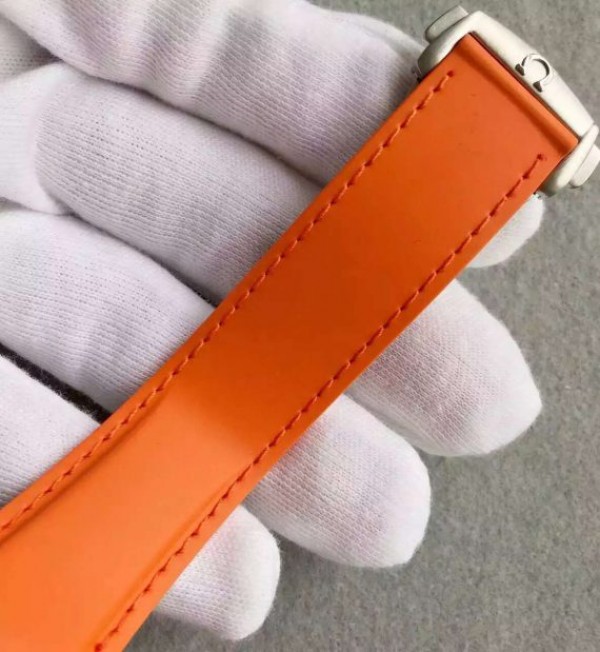 Replica Omega Planet Ocean 45mm Chrono Orange Bezel Black Dial Rubber Strap A9300 - Top club