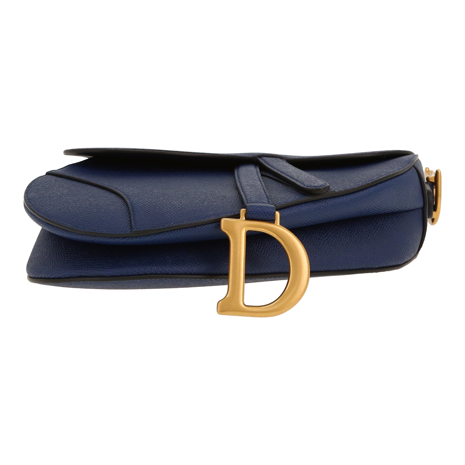 Dior Saddle shoulder bag in navy blue grained leather1:1High-quality replica