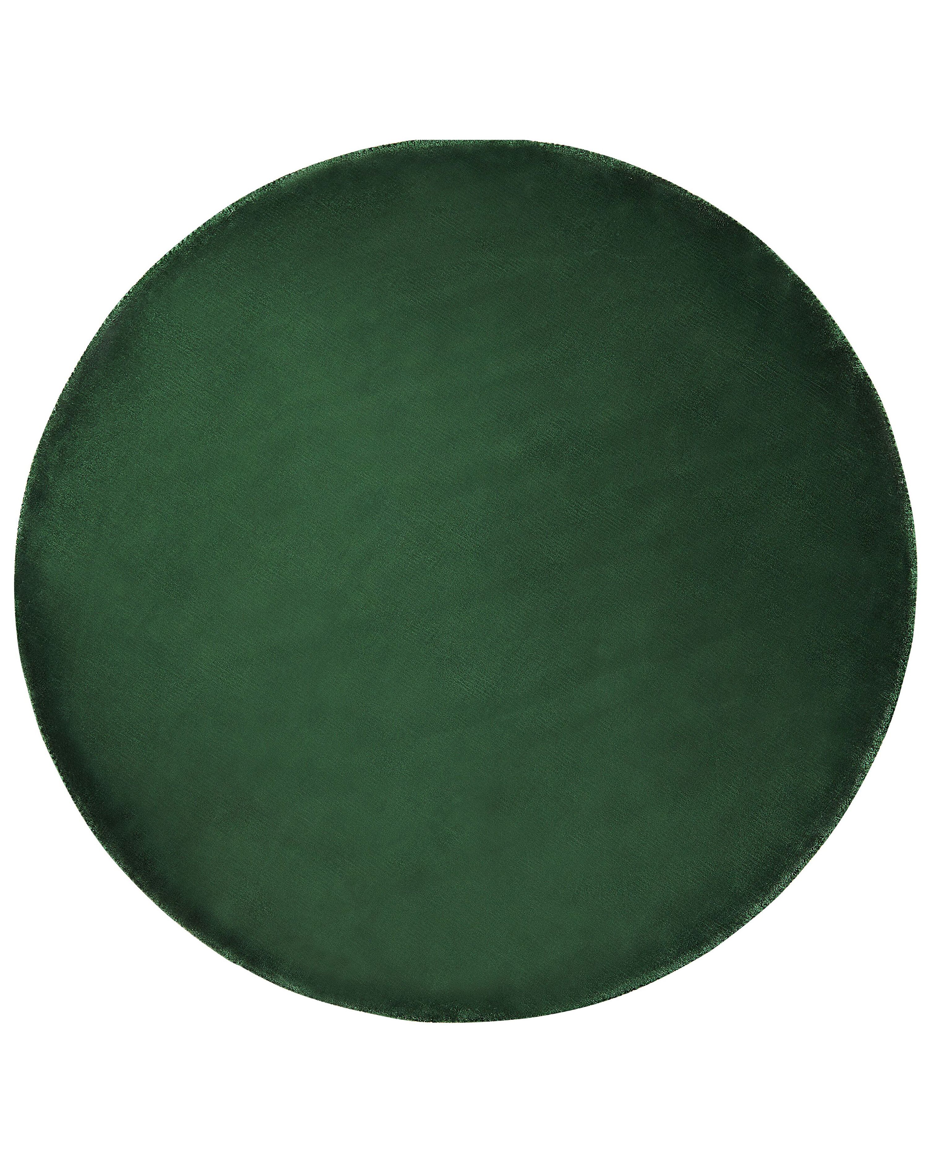 Rug GESI II Emerald Green ø 140 cm Viscose