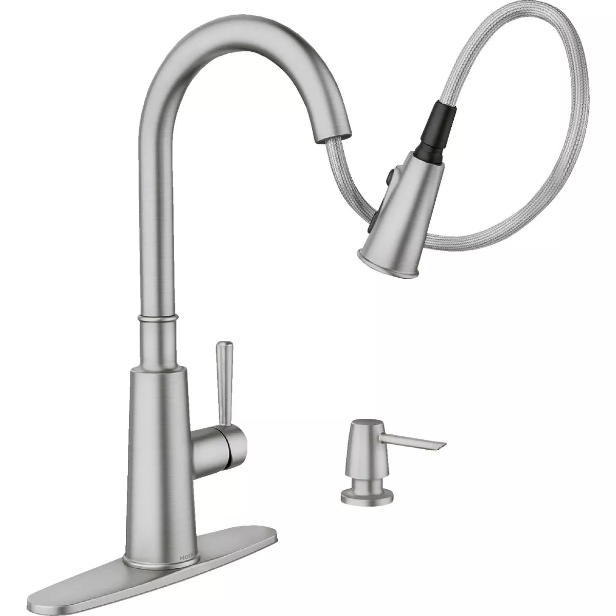 Moen Fenn 1-Handle Pull-Down Kitchen Faucet, Stainless Steel
