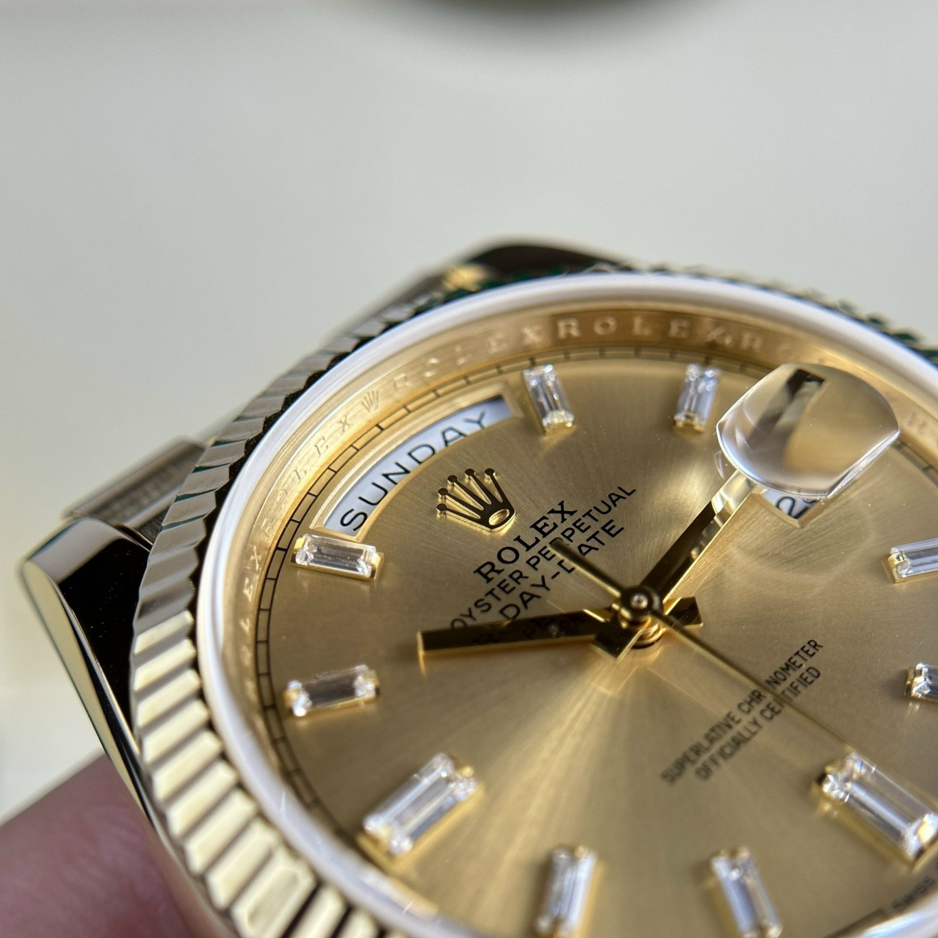 Rolex Replica 1:1 Watch Day-Date 228238 Gold Wrapped 18K Yellow Gold 178 grams GM Factory 40mm - Elite Watch Atelier