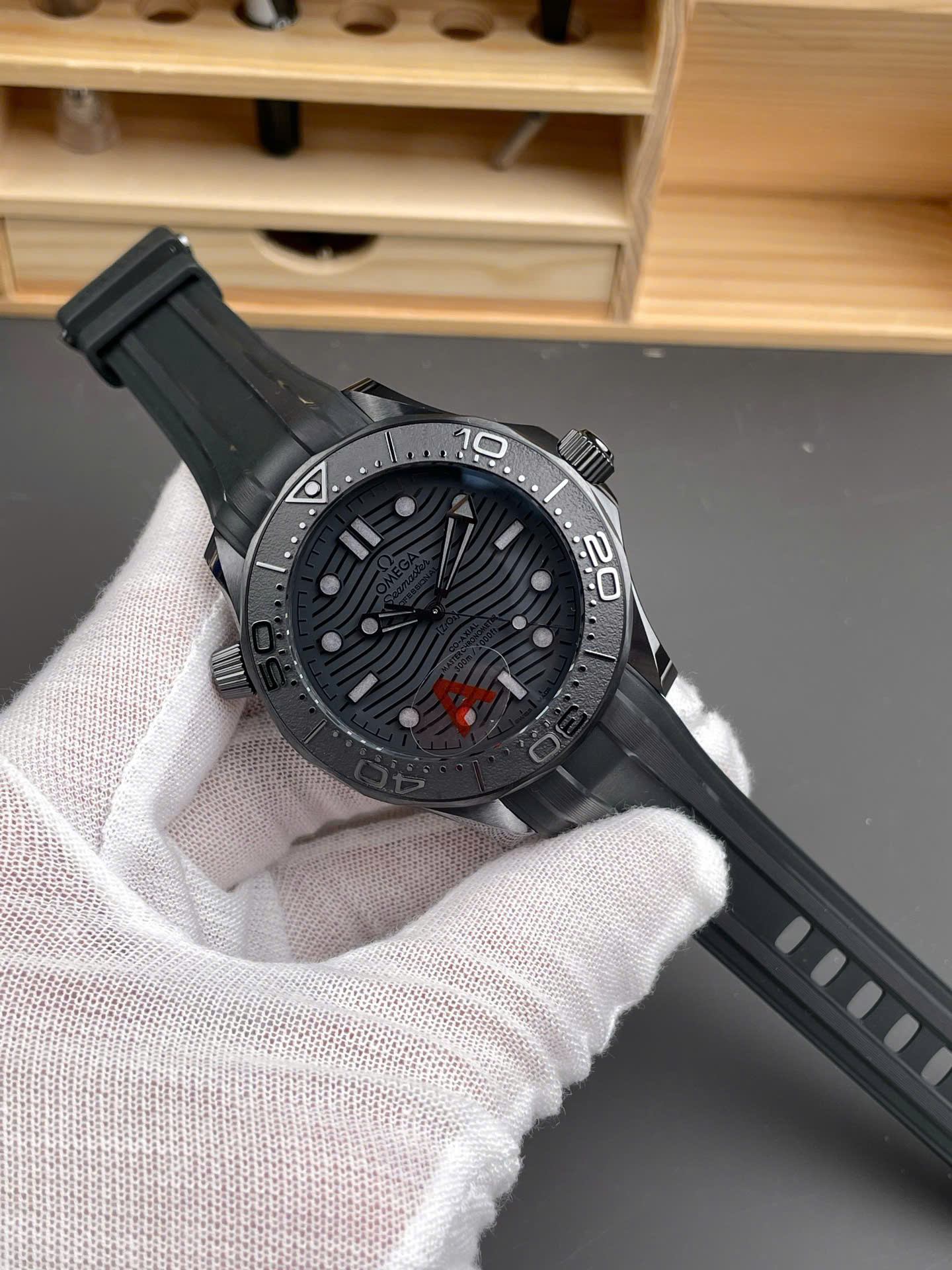 Omega Seamaster Diver 300M Black Black Ceramic Luxury Fake Watches VS Factory Men s 42mm - Top club