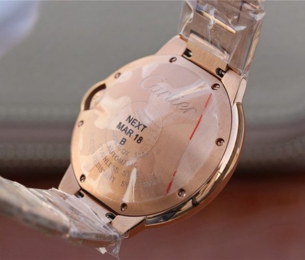 Replica Cartier Ballon Bleu 36mm RG White Textured Dial RG Bracelet - Top club