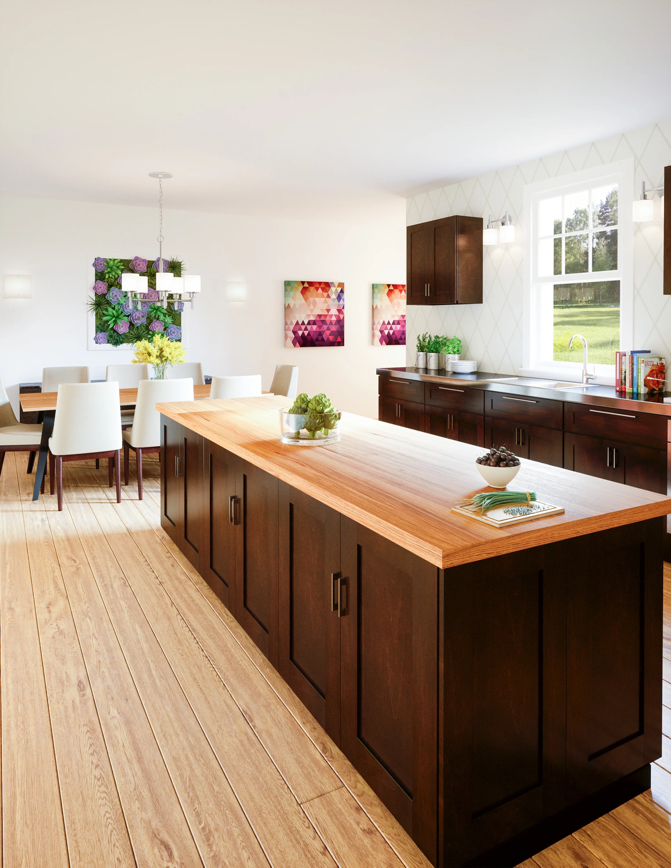 Design House 568998 Brookings Fully Assembled Shaker Style Wall Kitchen Cabinet 21x36x12, Espresso