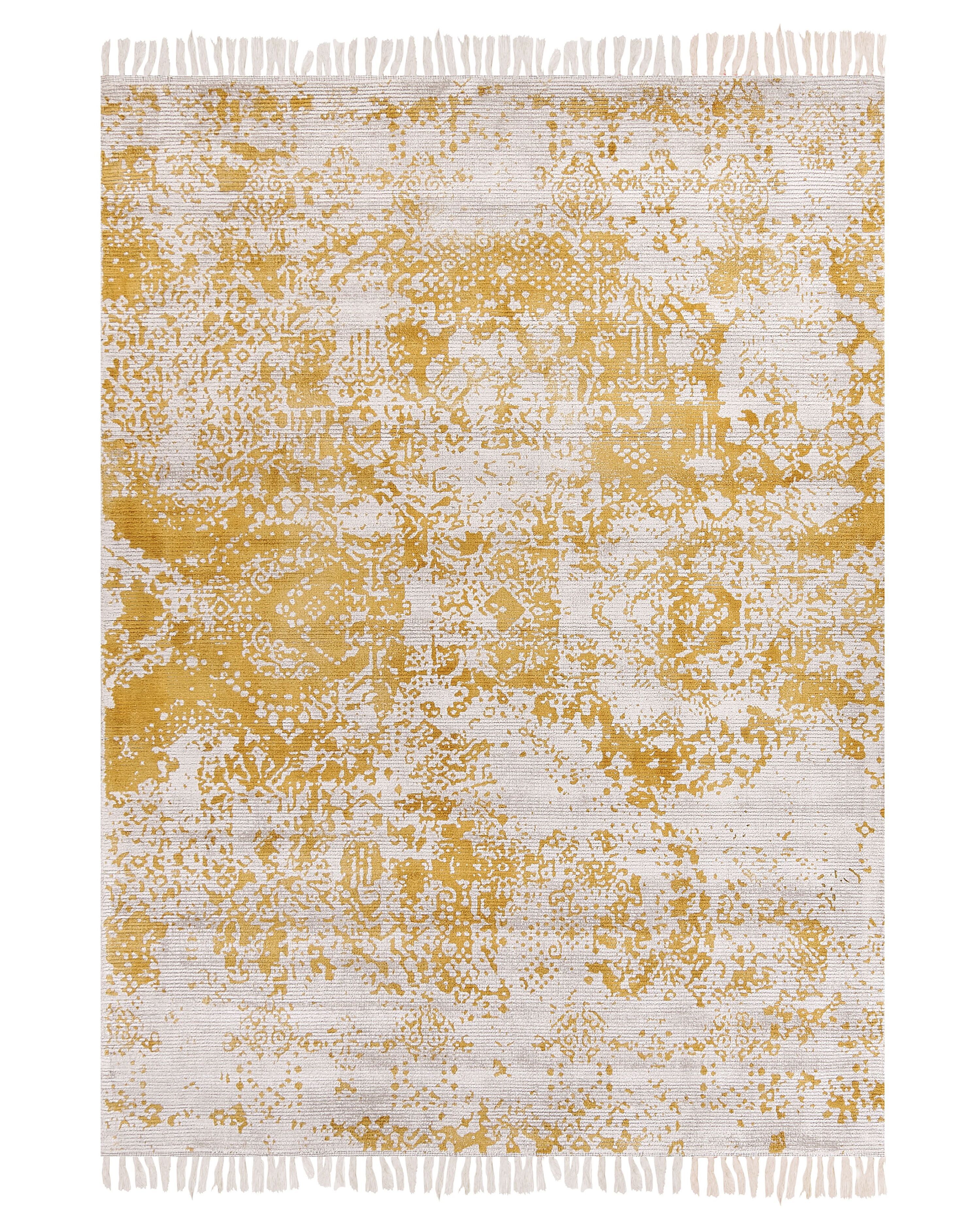 Rug BOYALI Mustard 140 x 200 cm Viscose