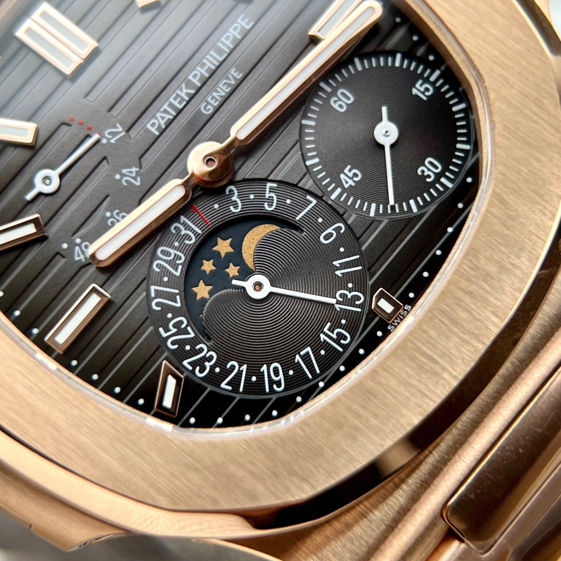 Patek Philippe Replica 1:1 Watch Nautilus 5712 Rose Gold Factory PPF V2 40mm - Top club