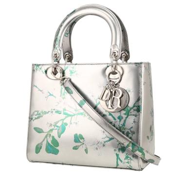 Dior Lady Dior handbag in silver leather1:1High-quality replica