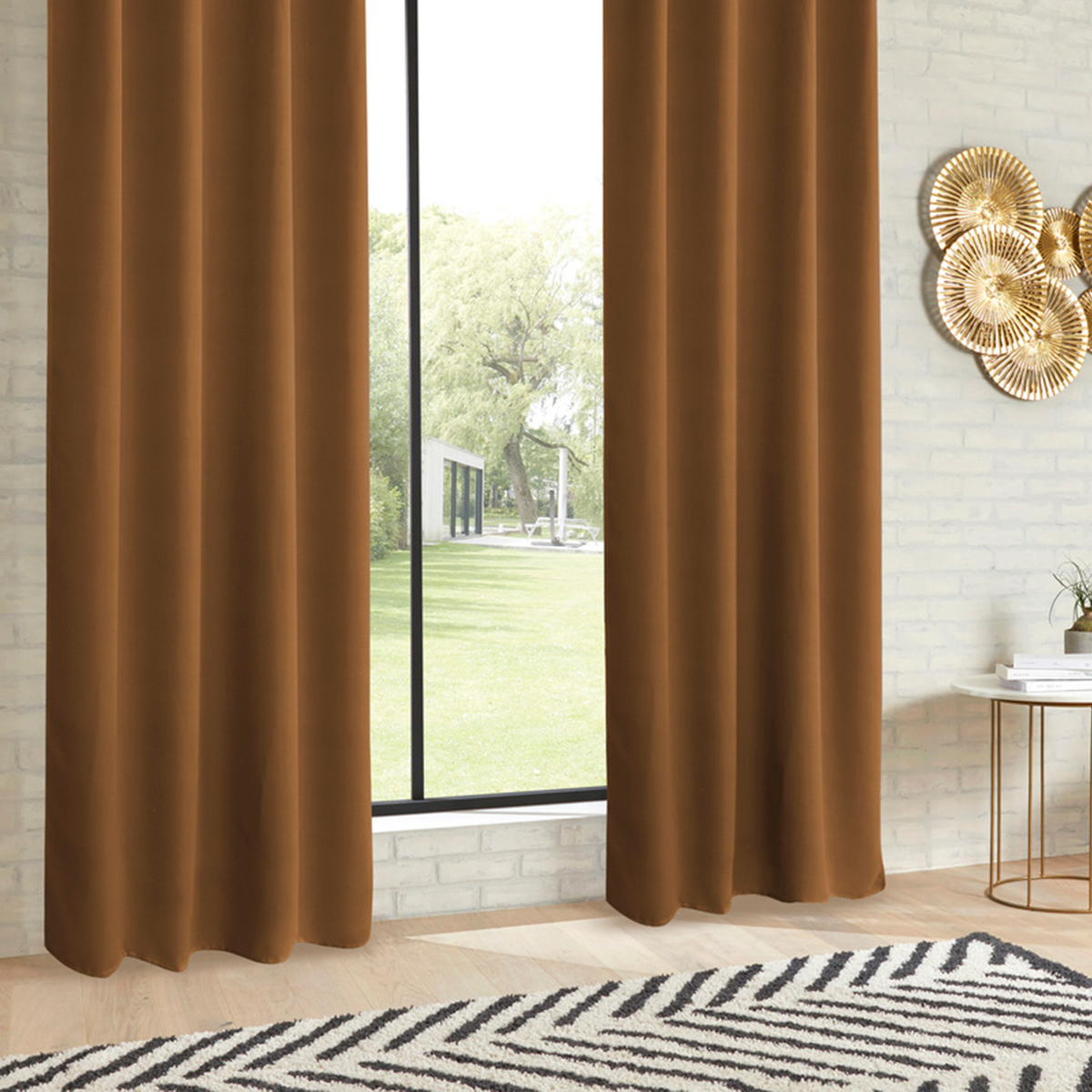 Blackout curtain "Odelie" Cinnamon, 140x260 cm