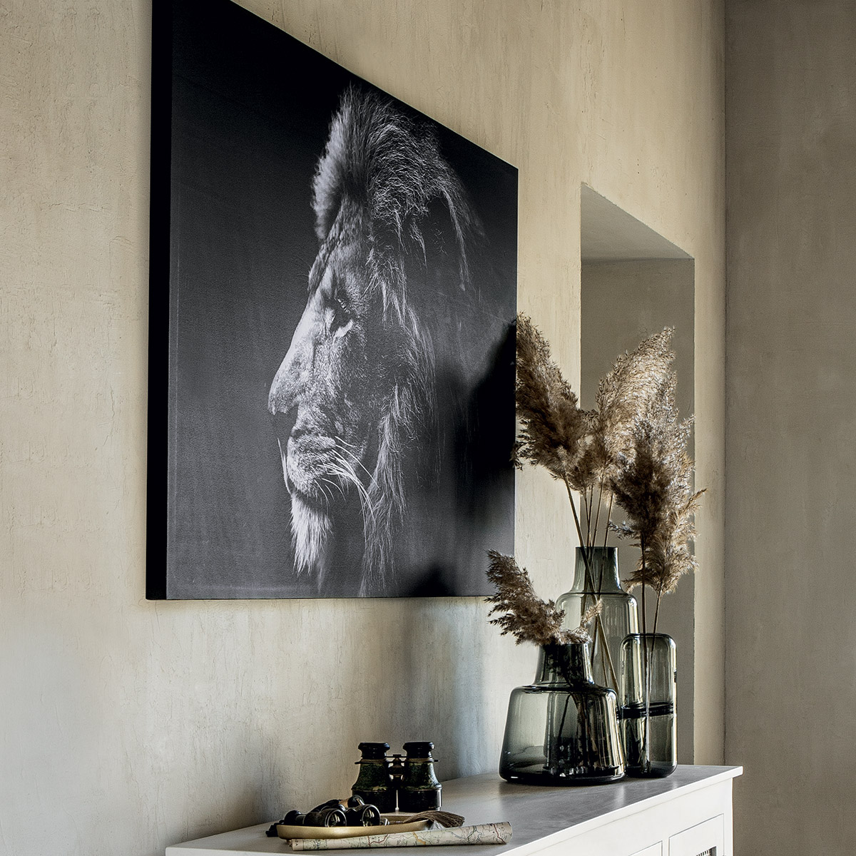 Printed canvas"Animaux" 78x118 cm