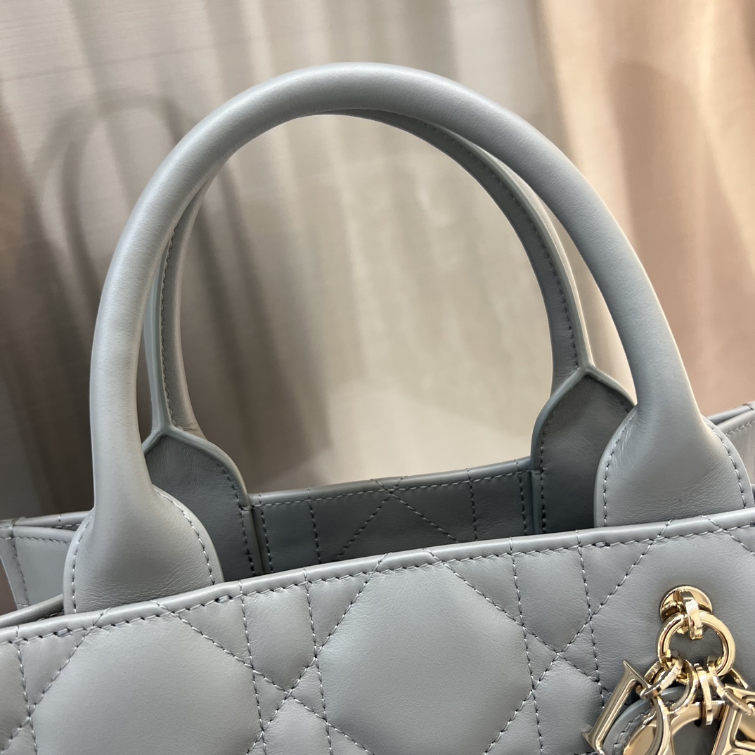 Dior Small Book Tote Bag Grey For Women 10,4in/26,5cm1:1High-quality replica