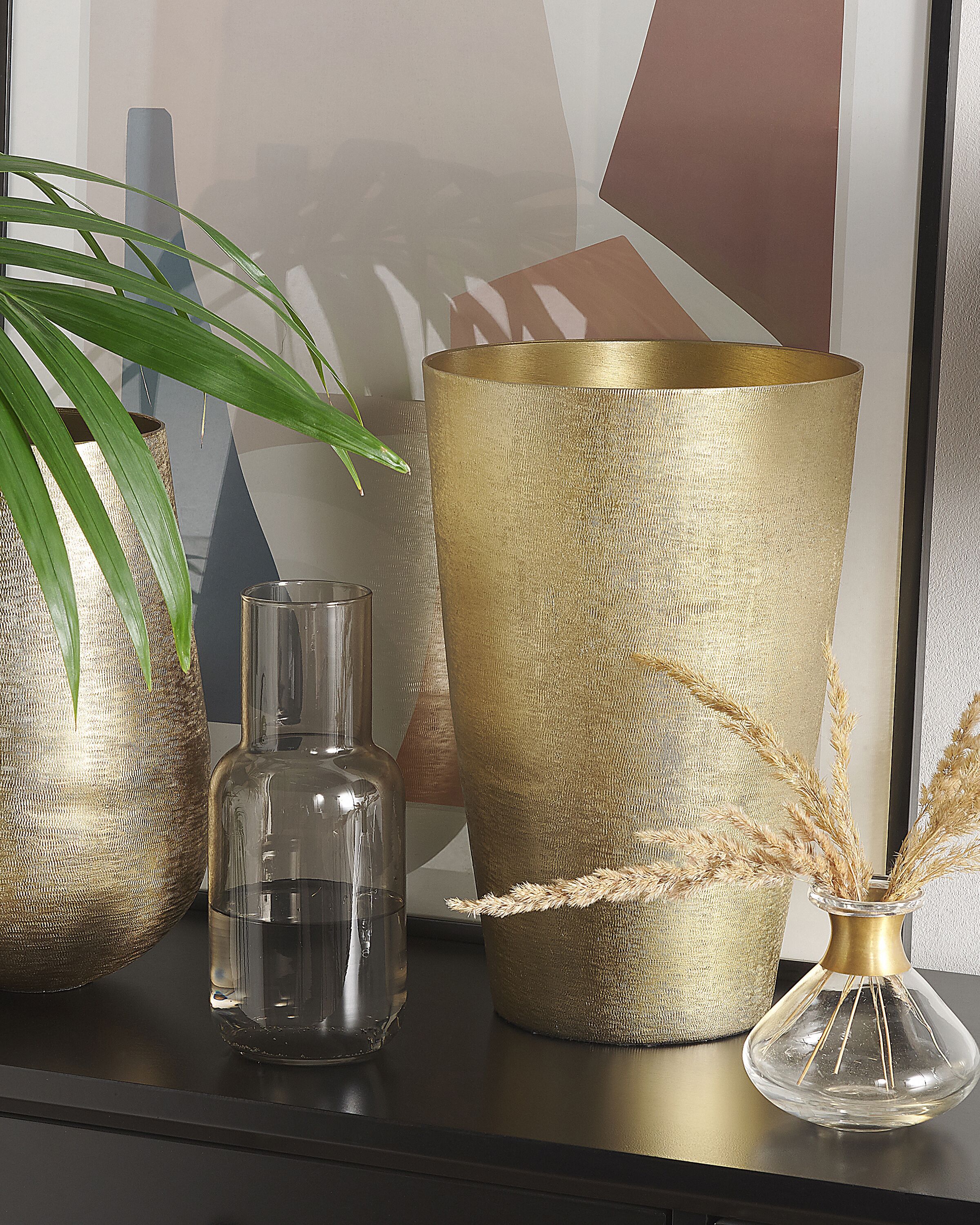 Flower Vase AMRIT Metal 31 cm Gold