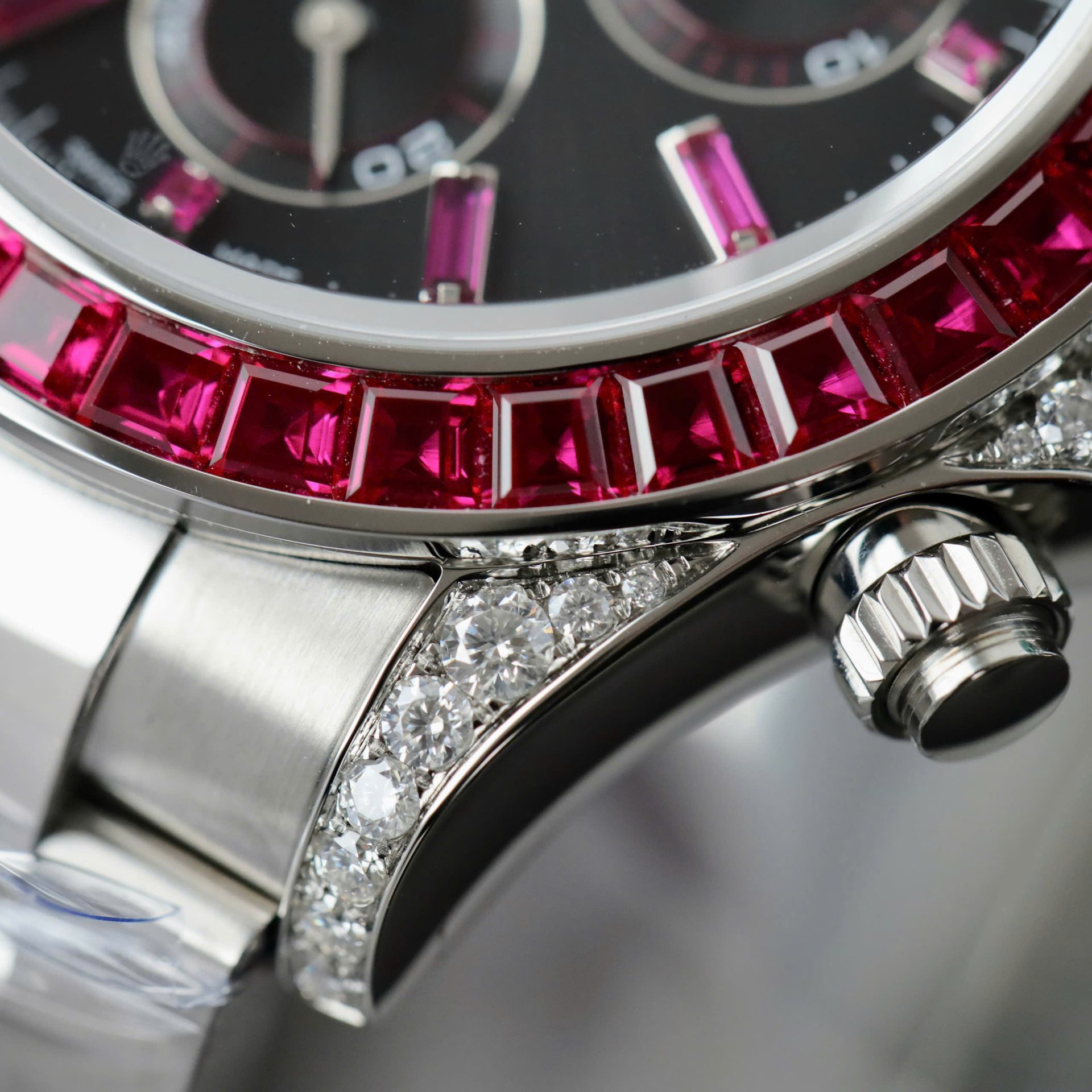 Rolex Best Replica Watch Daytona 126599TRU Custom Ruby Red Baguette 40mm - Top club