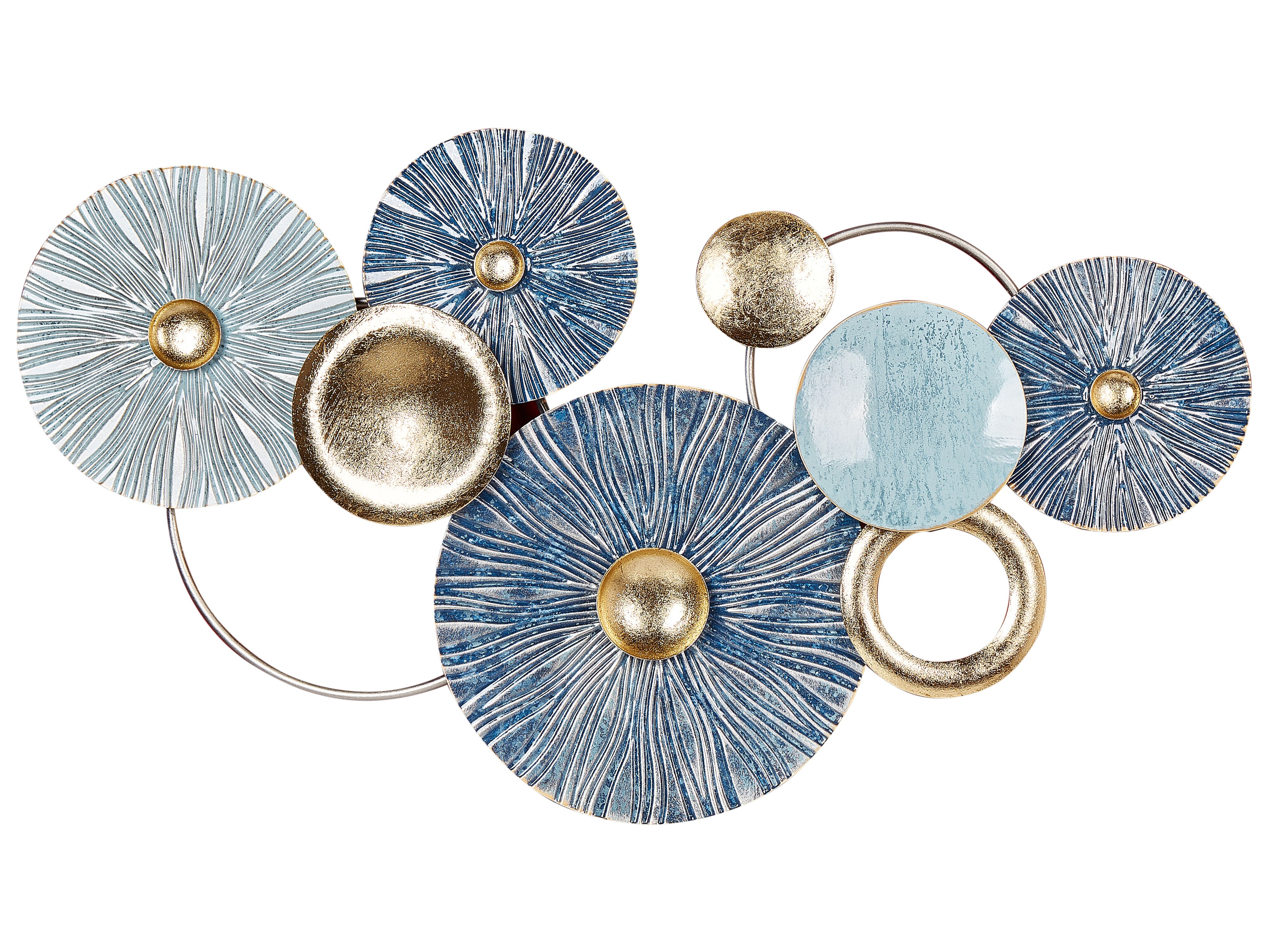 Wall Decor ACTINIUM Metal 51 cm Blue