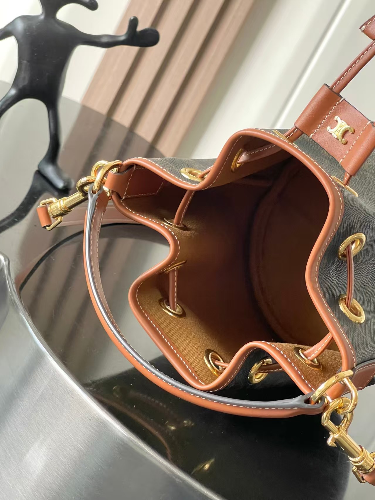 Celine Teen Clara Logo Print HandBag1:1High-quality replica