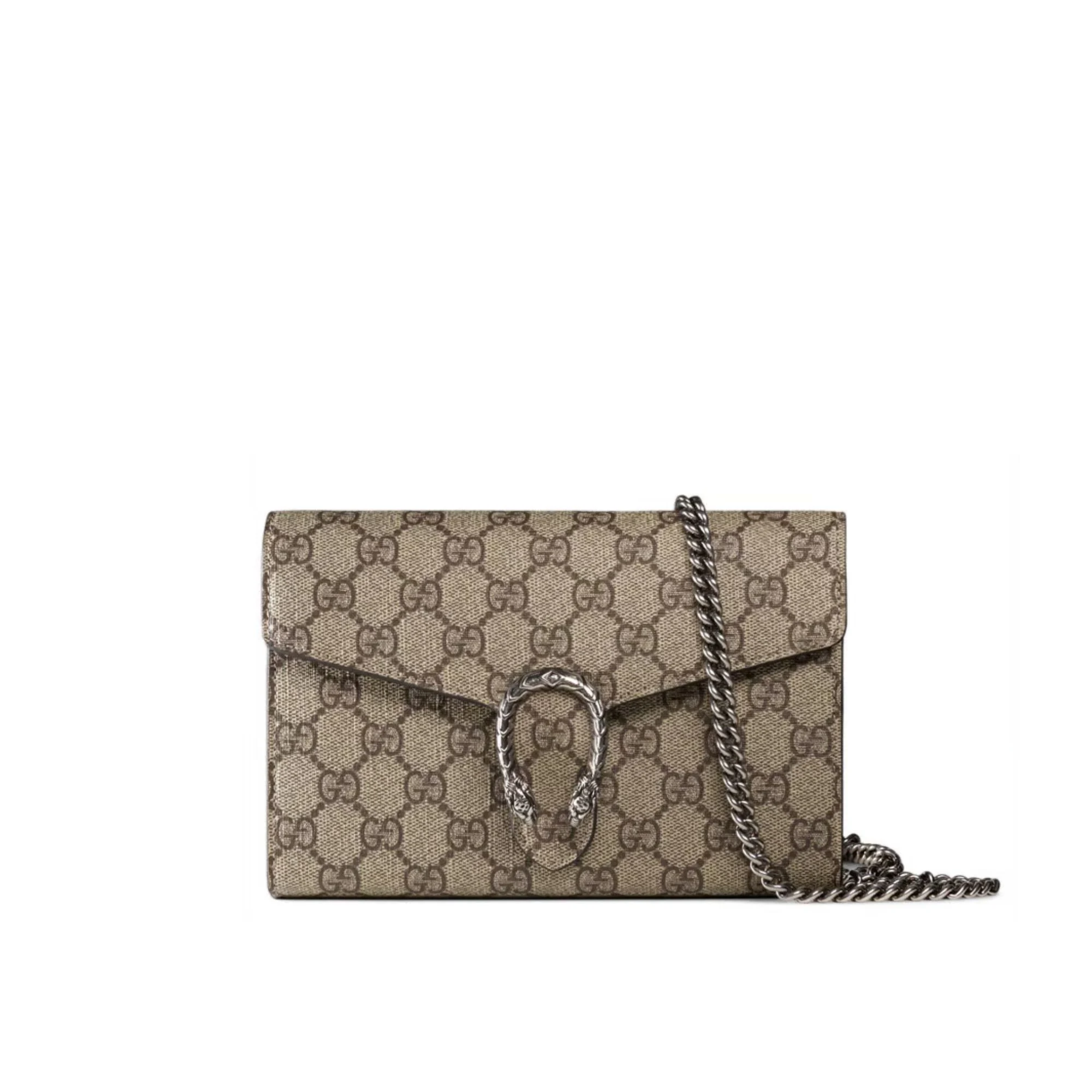 Gucci Dionysus GG Supreme Chain Wallet Beige 20cm1:1High-quality replica