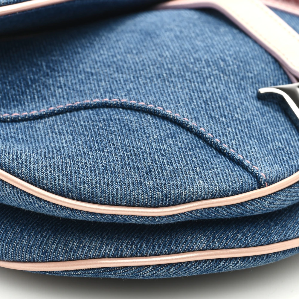 Replica Dior Saddle Bag in Blue/Pink Denim – Perfect Superfake1:1High-quality replica