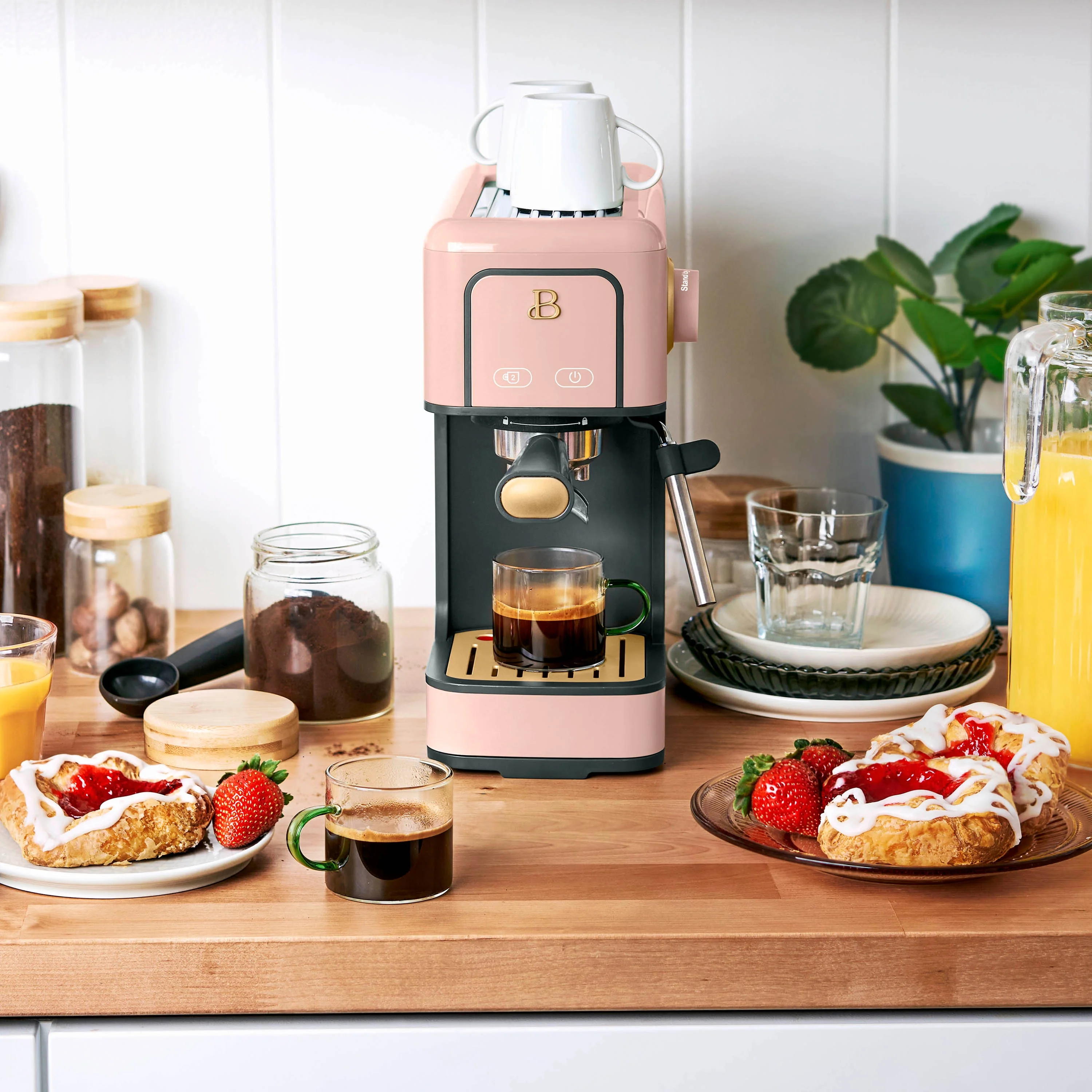 Beautiful Slim Espresso Machine with 20-Bar Pressure, Black Sesame by Drew Barrymore - Image 24